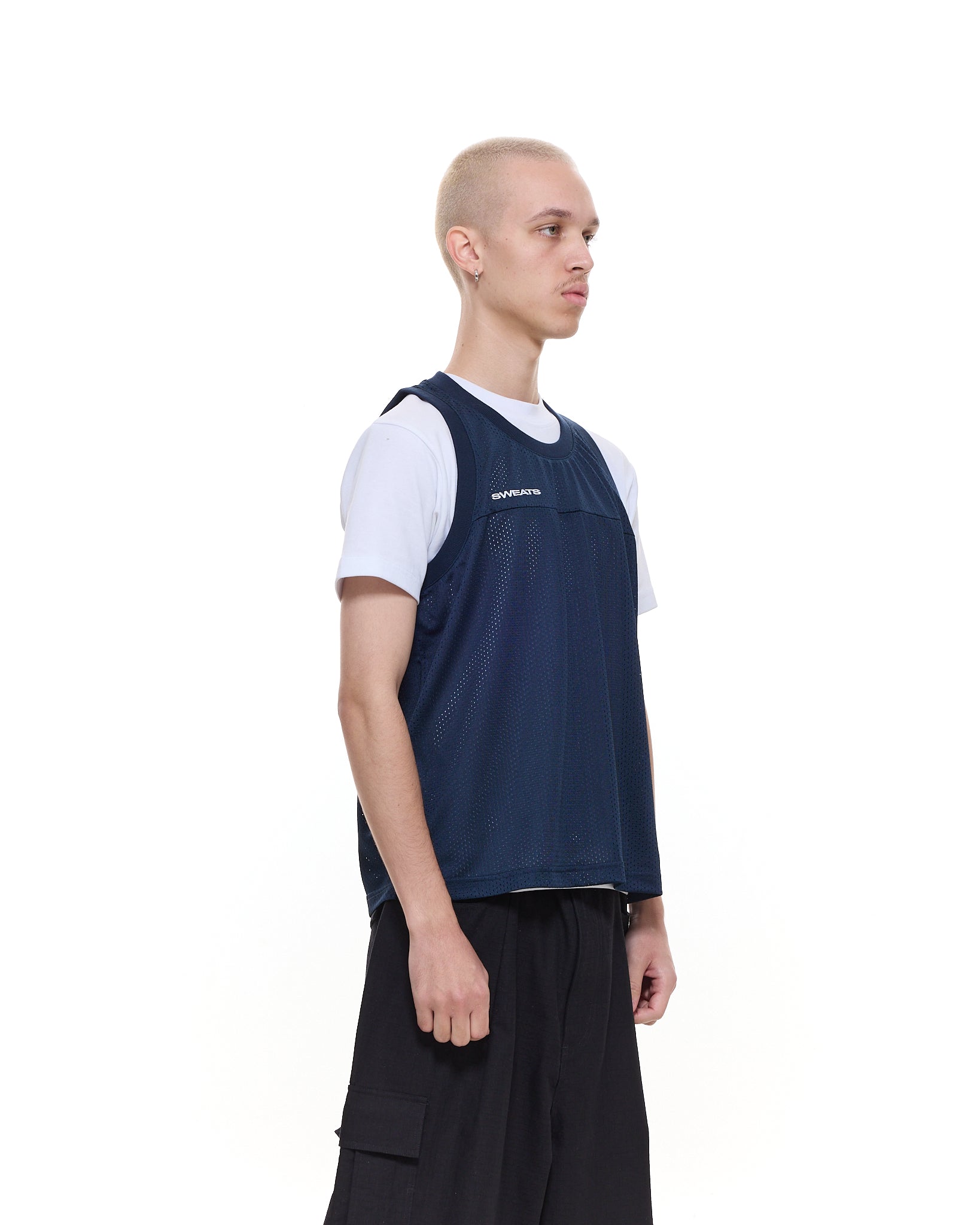 MESH SINGLET - NAVY - SWEATS EU