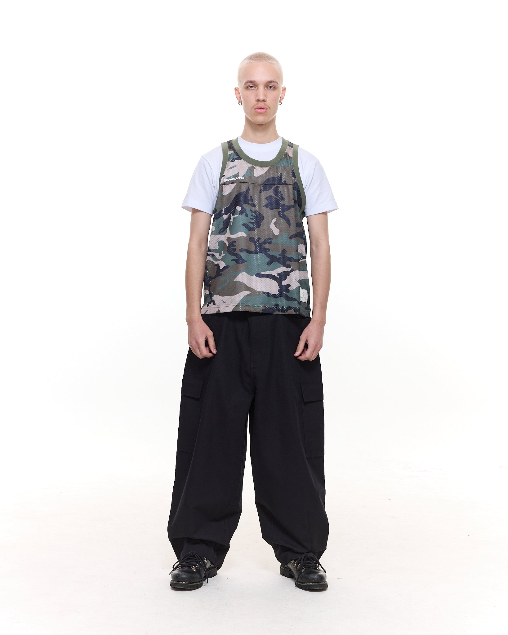MESH SINGLET - CAMO - SWEATS EU