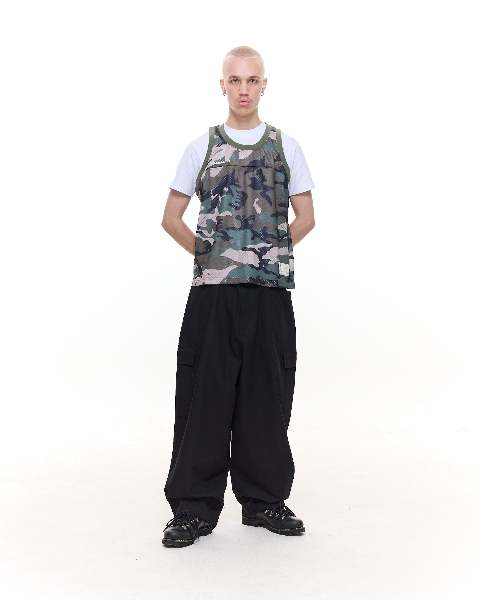 MESH SINGLET - CAMO - SWEATS EU