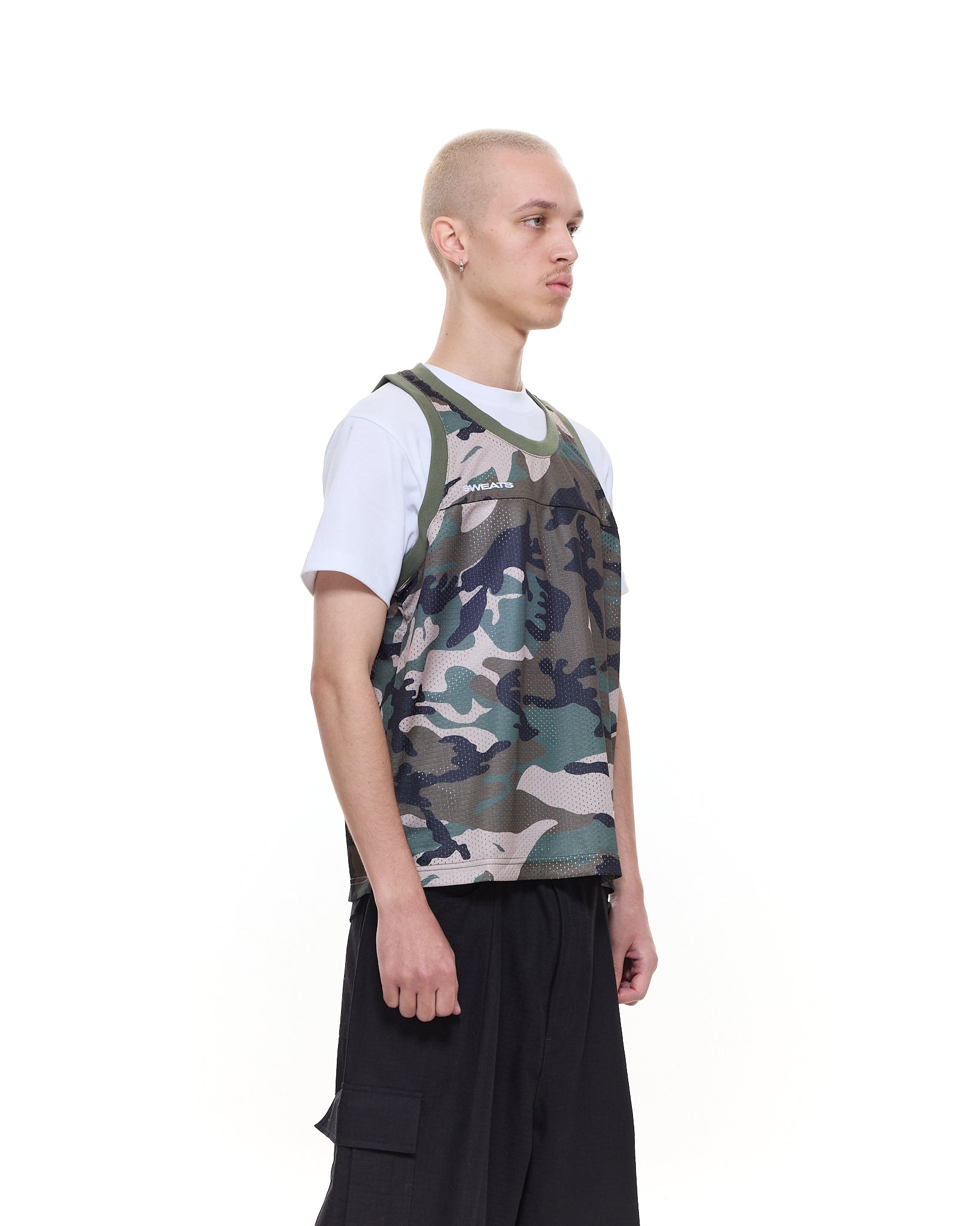 MESH SINGLET - CAMO - SWEATS EU