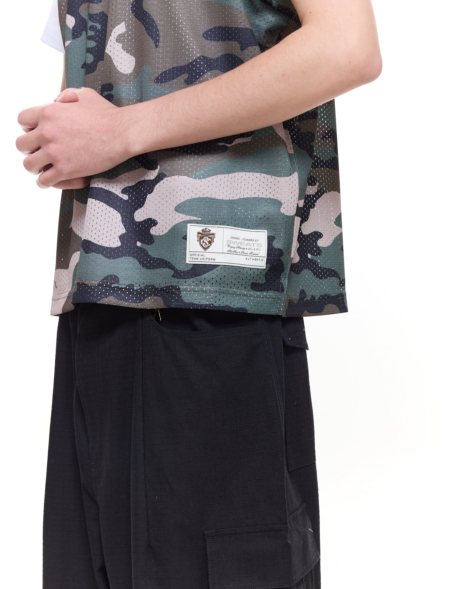 MESH SINGLET - CAMO - SWEATS EU