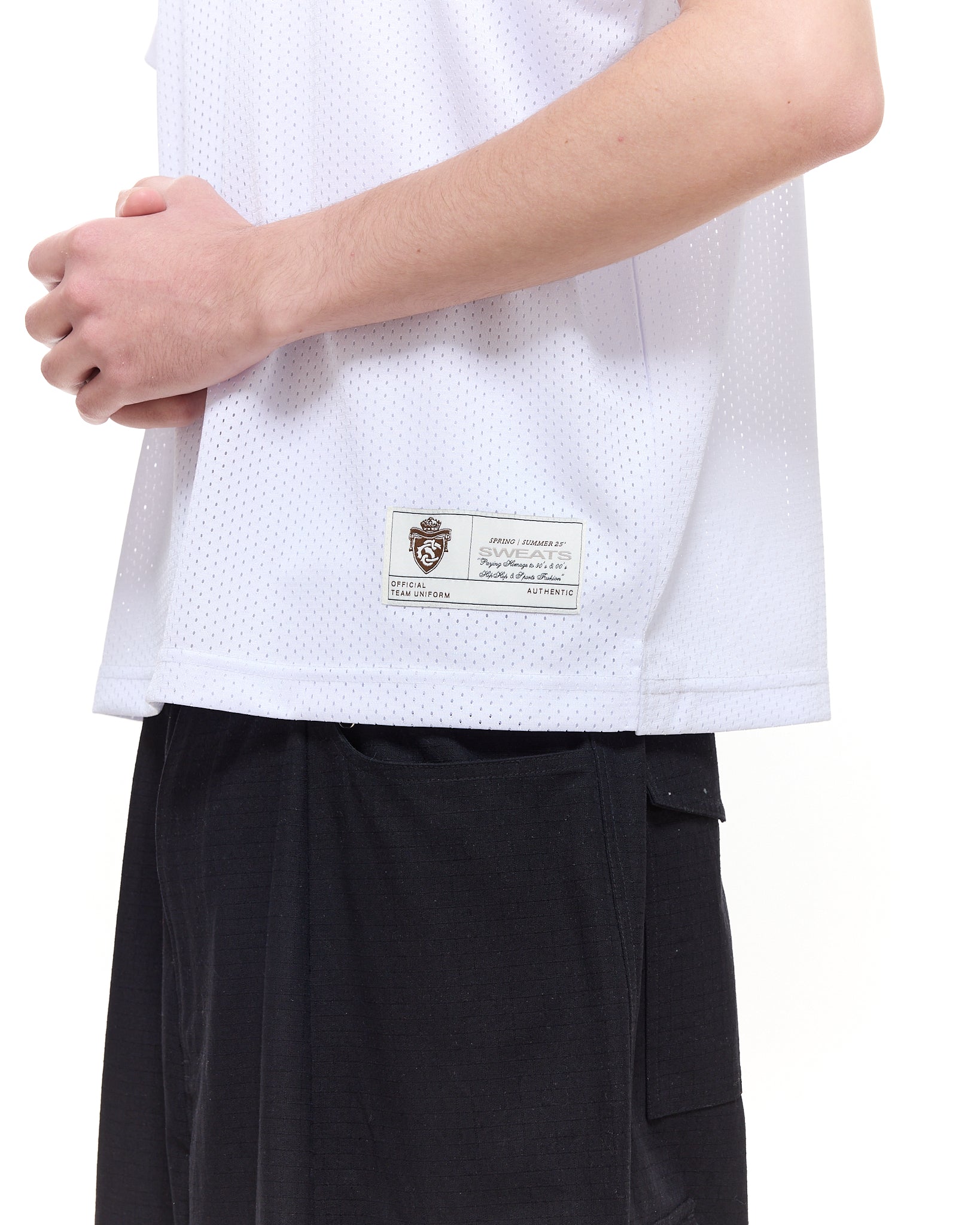 MESH SINGLET - WHITE - SWEATS EU