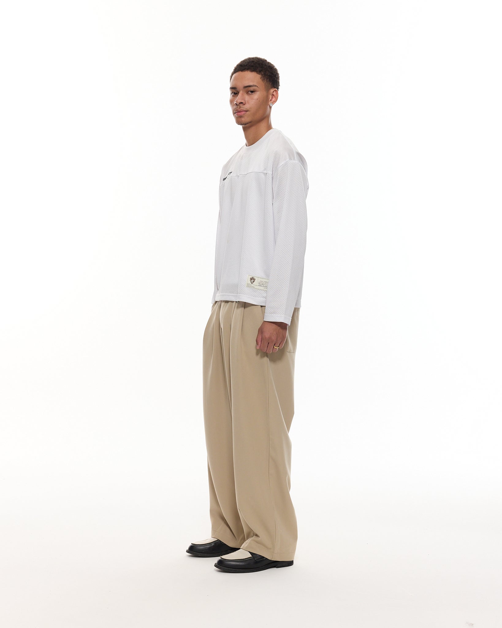 PLEATED PANT - SAND - SWEATS EU