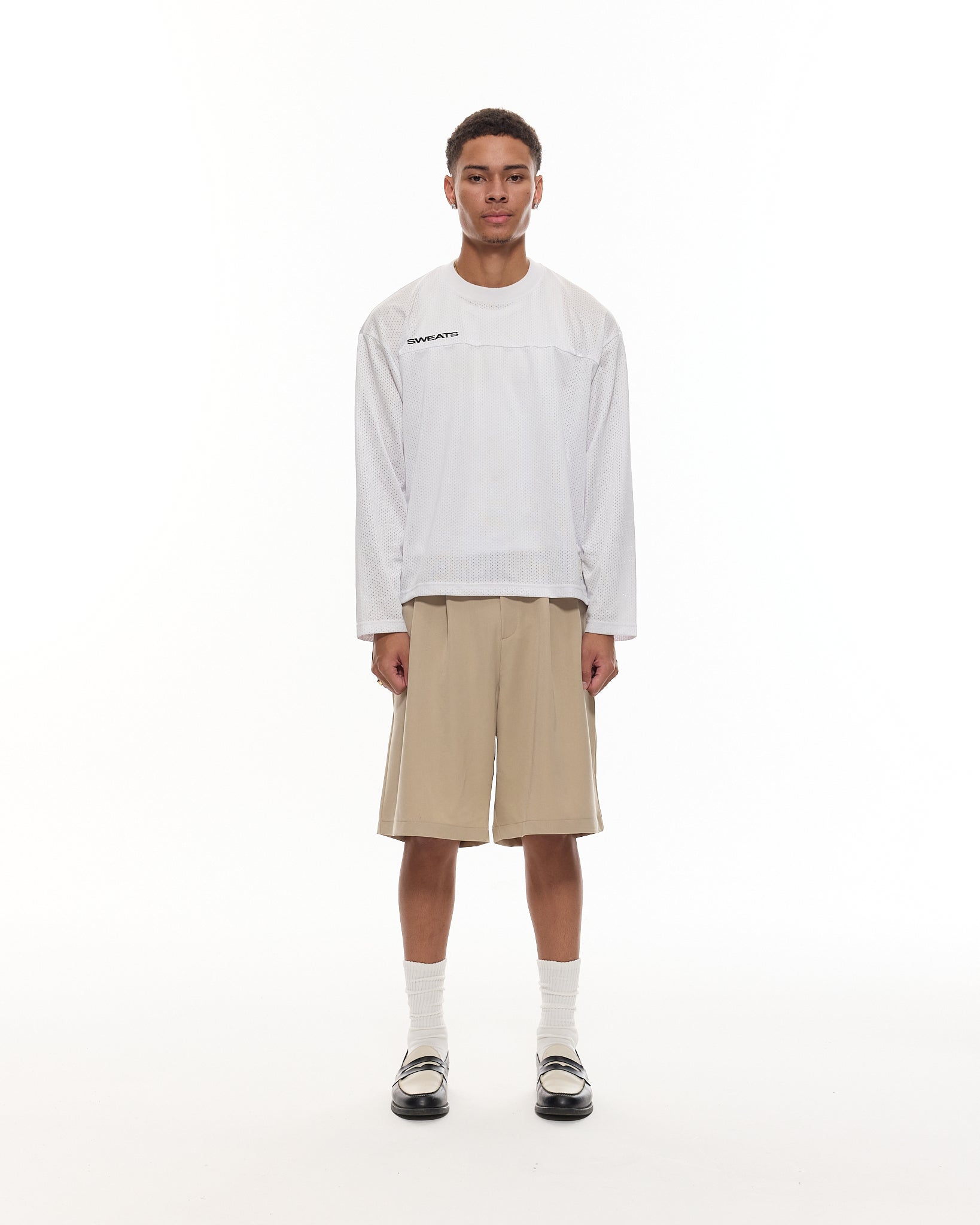 PLEATED SHORT - SAND