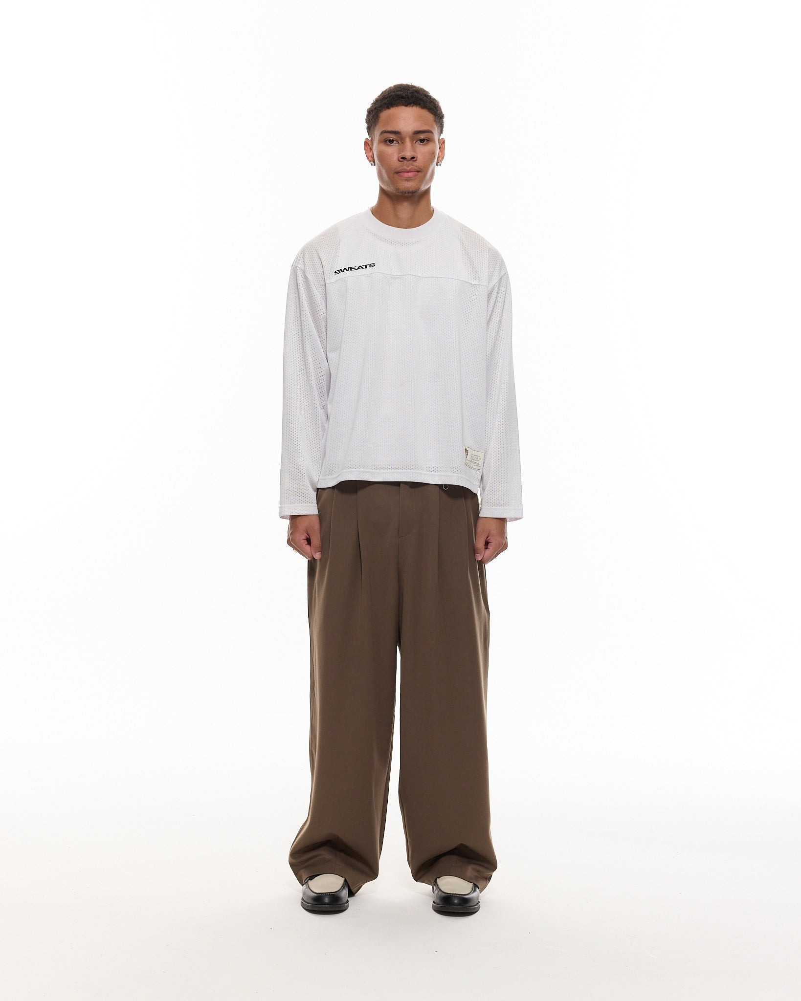 PLEATED PANT - BROWN - SWEATS EU