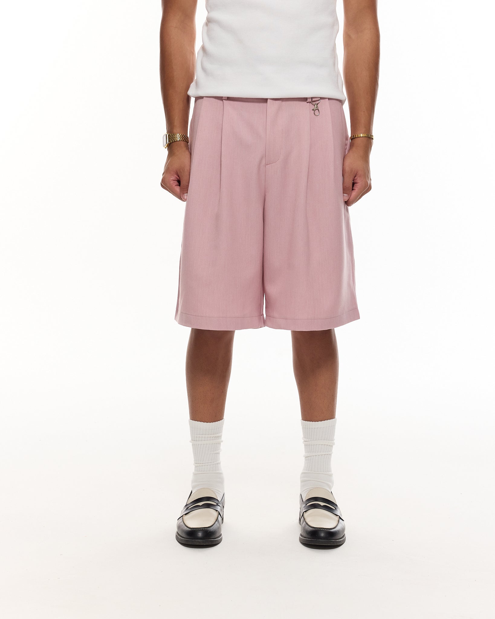 PLEATED SHORT - PINK - SWEATS EU