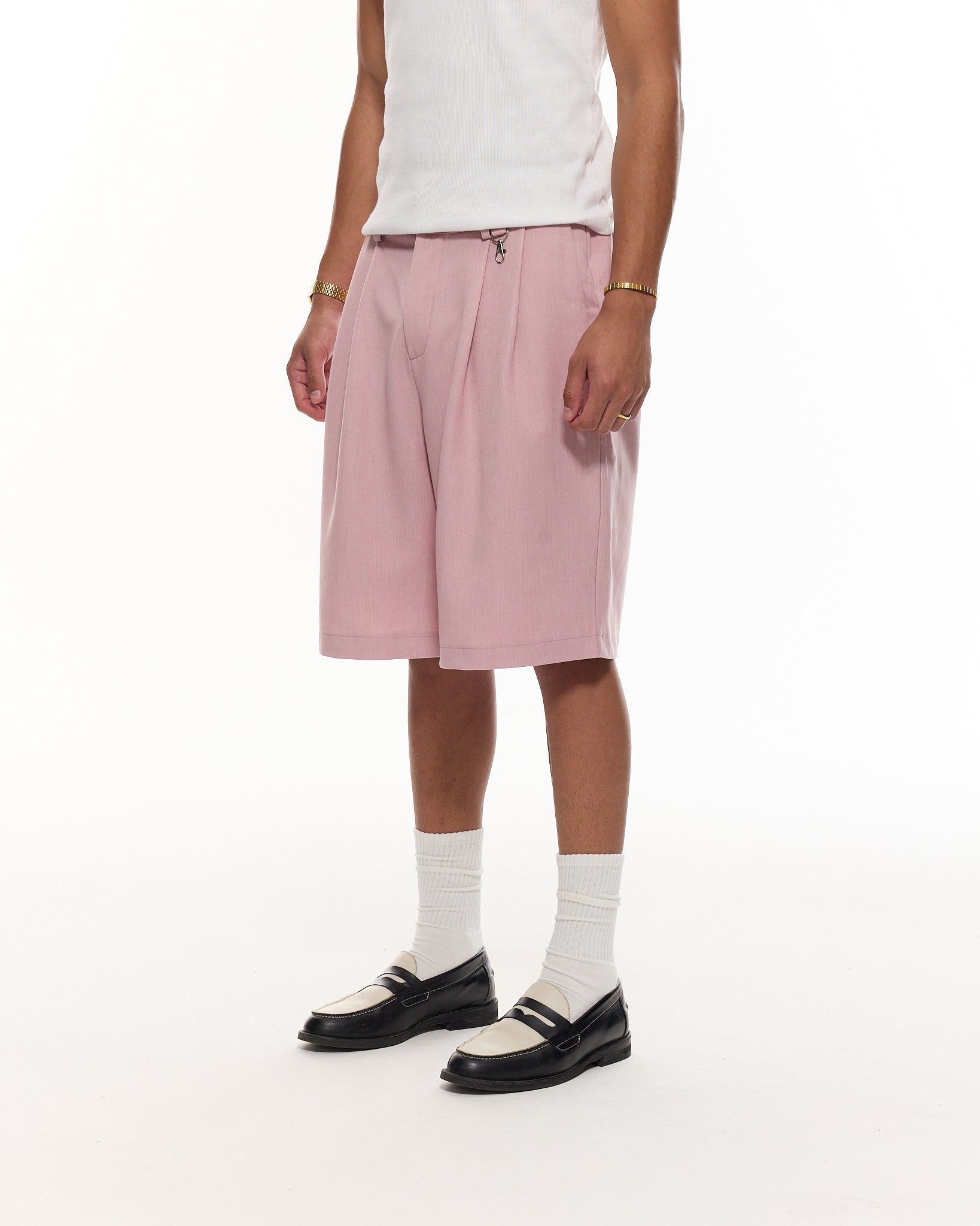PLEATED SHORT - PINK - SWEATS EU