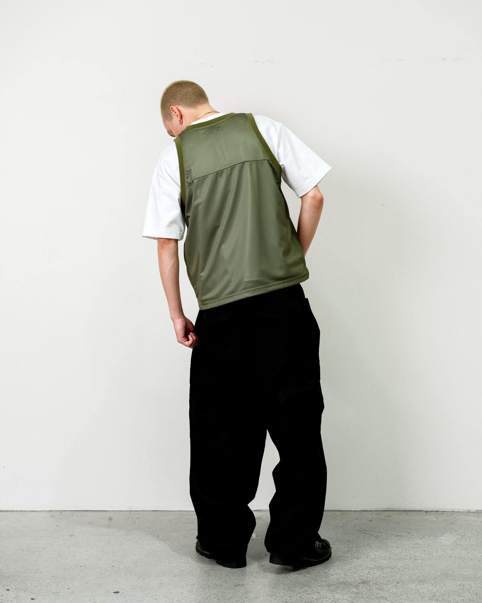 MESH SINGLET - SAGE - SWEATS EU
