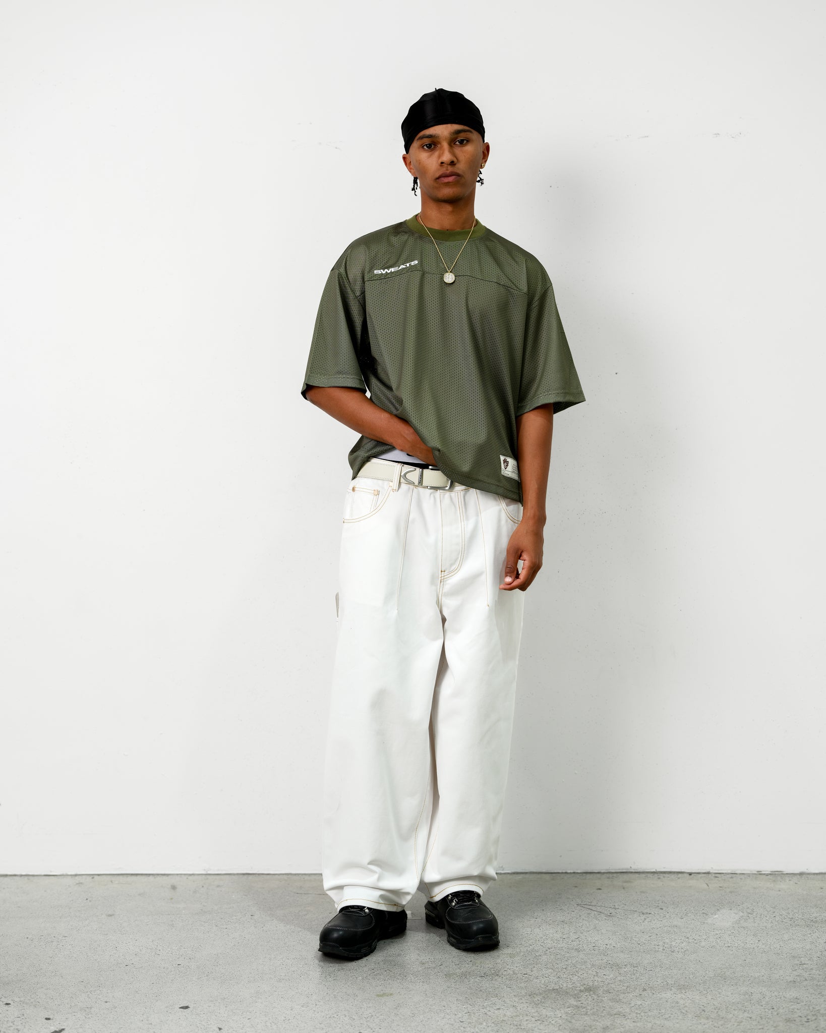 MESH SS T-SHIRT - SAGE - SWEATS EU