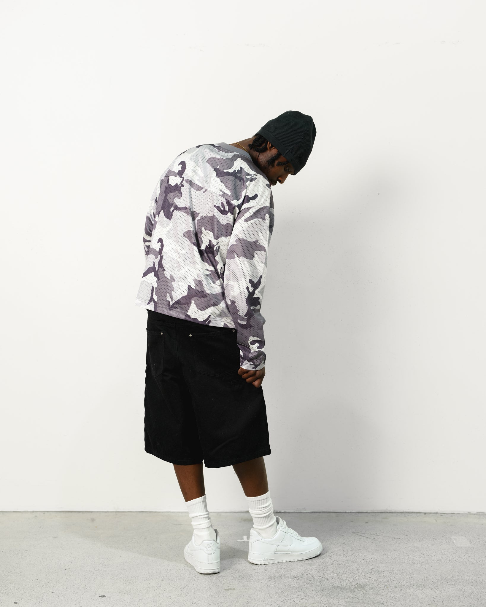 MESH LS T-SHIRT - SNOW CAMO - SWEATS EU
