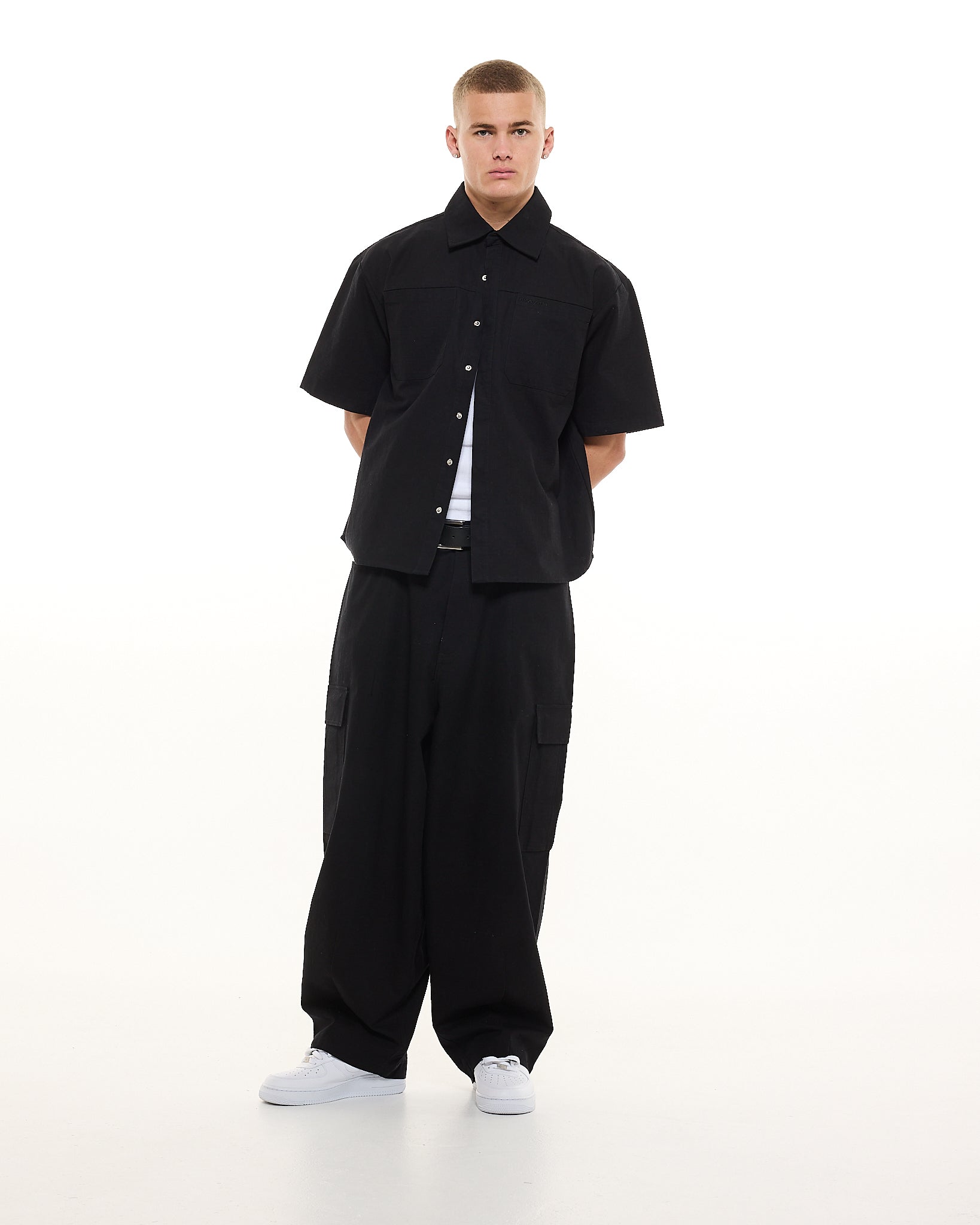 CARGO SS SHIRT - BLACK - SWEATS EU