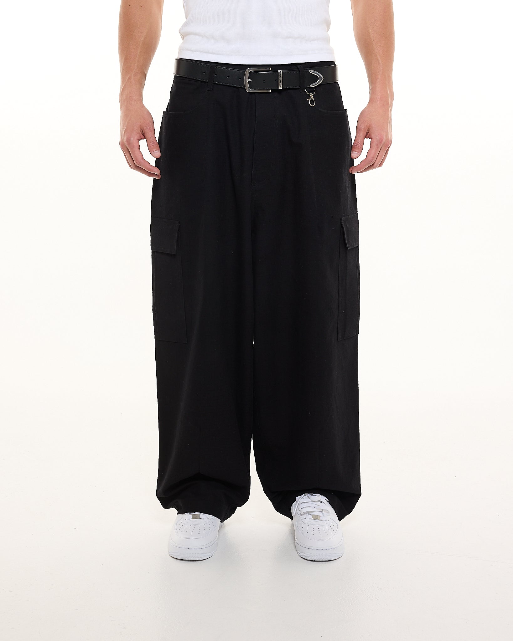 CARGO PANT - BLACK - SWEATS EU