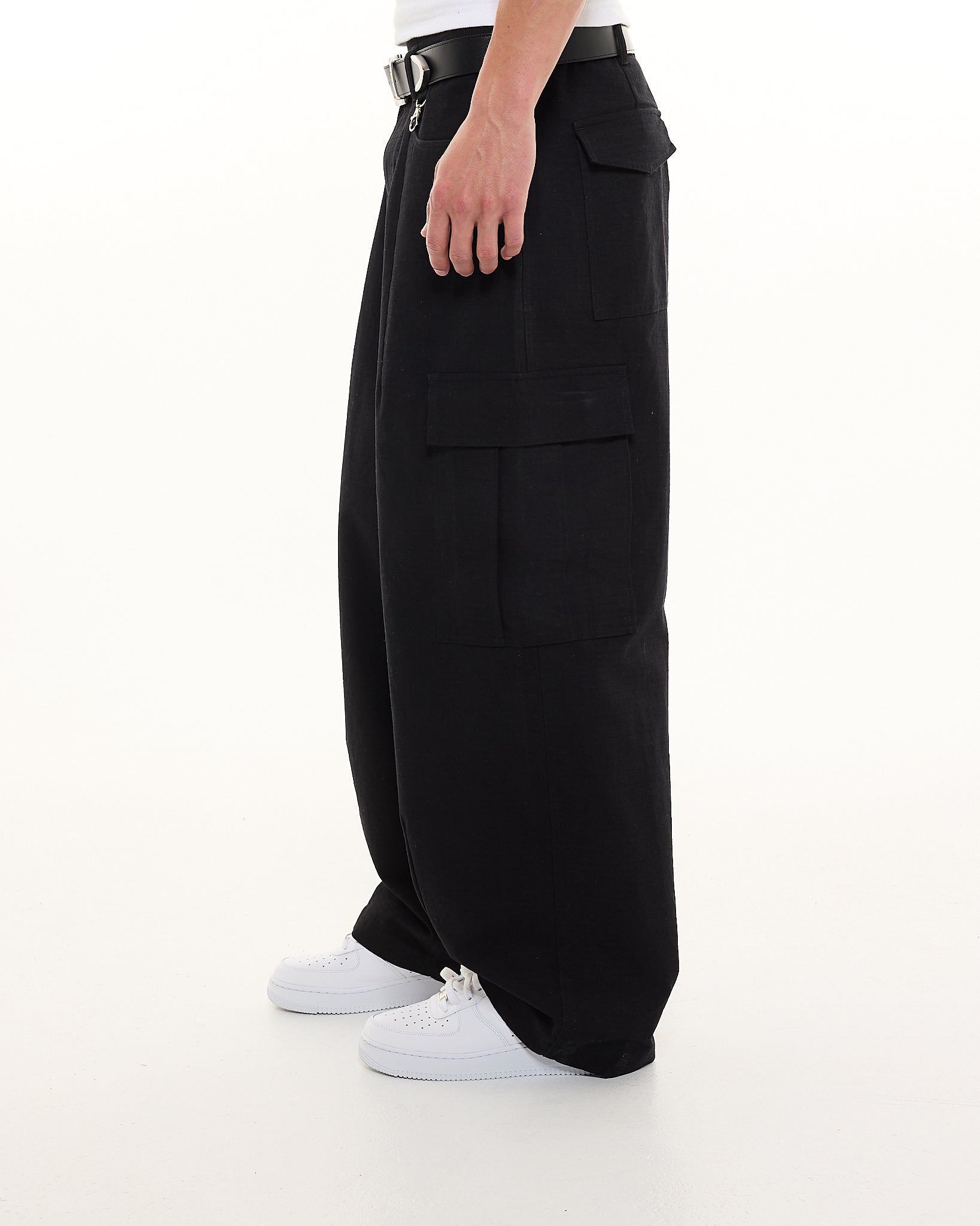 CARGO PANT - BLACK - SWEATS EU