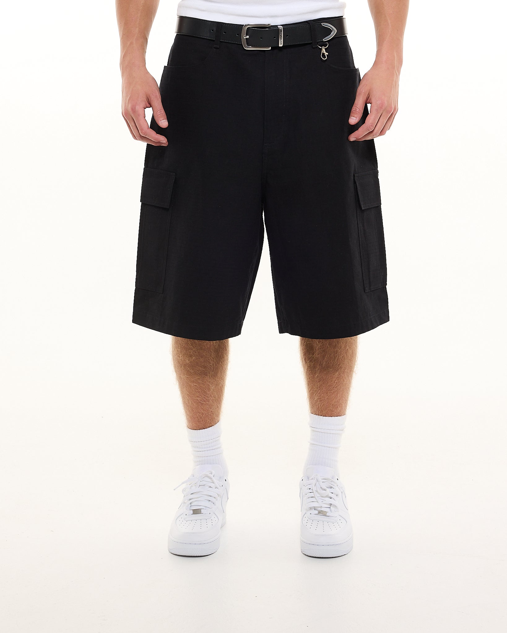 CARGO SHORT - BLACK - SWEATS EU