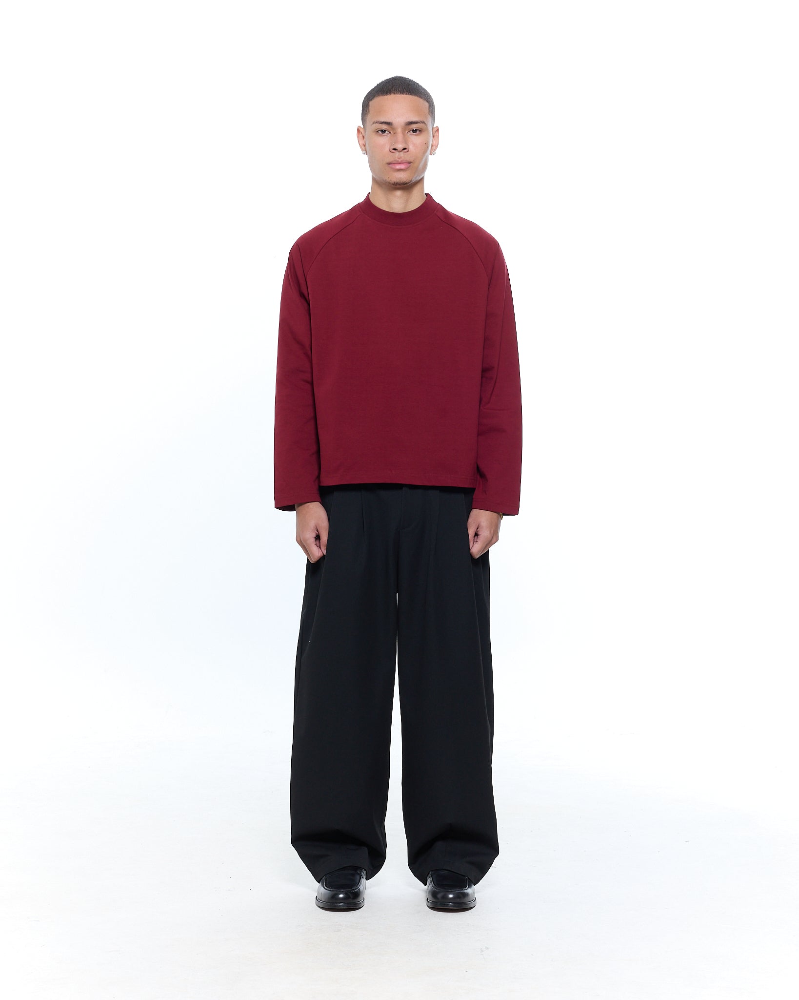 Long Sleeve T-Shirt - Burgundy - SWEATS EU