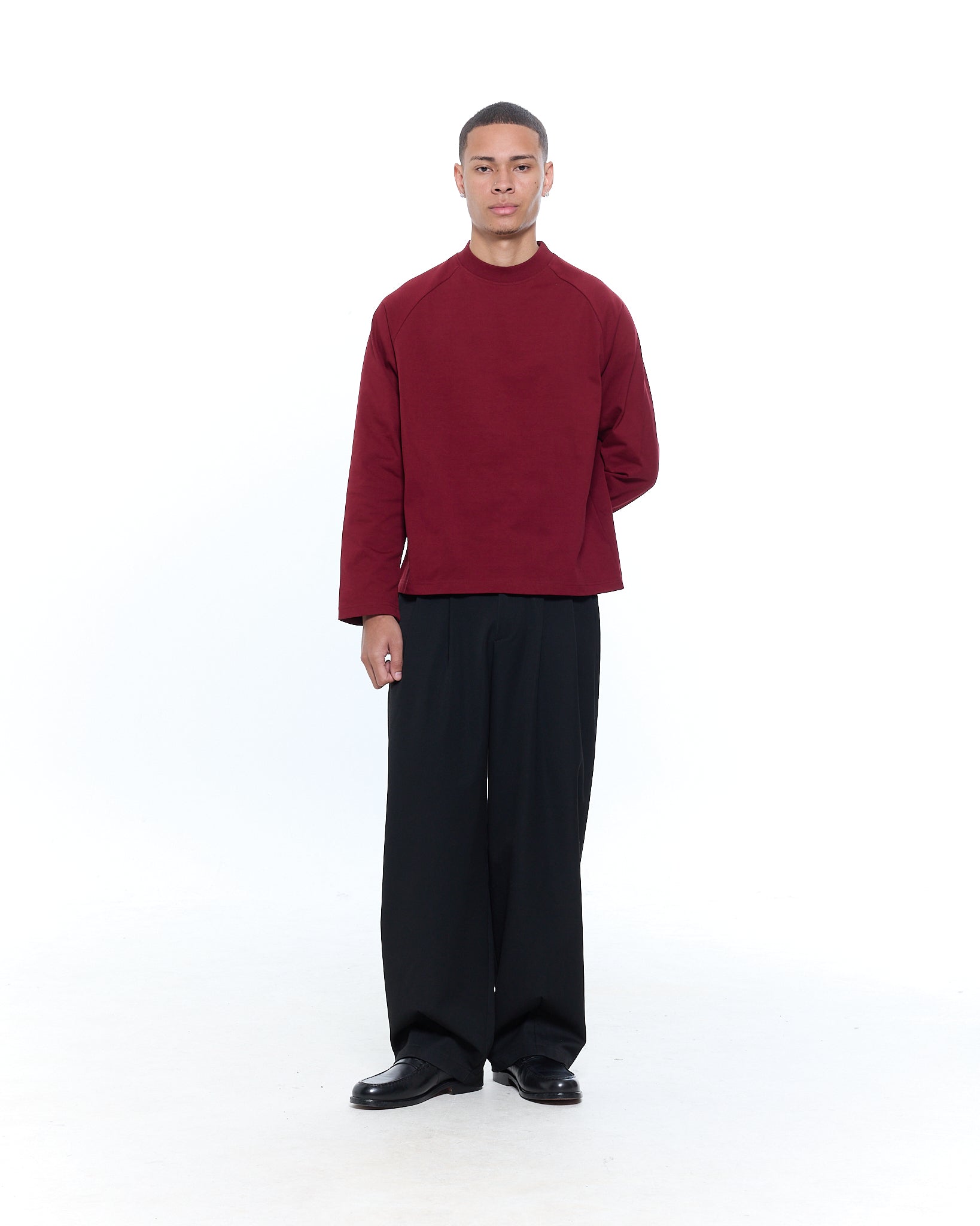 Long Sleeve T-Shirt - Burgundy - SWEATS EU