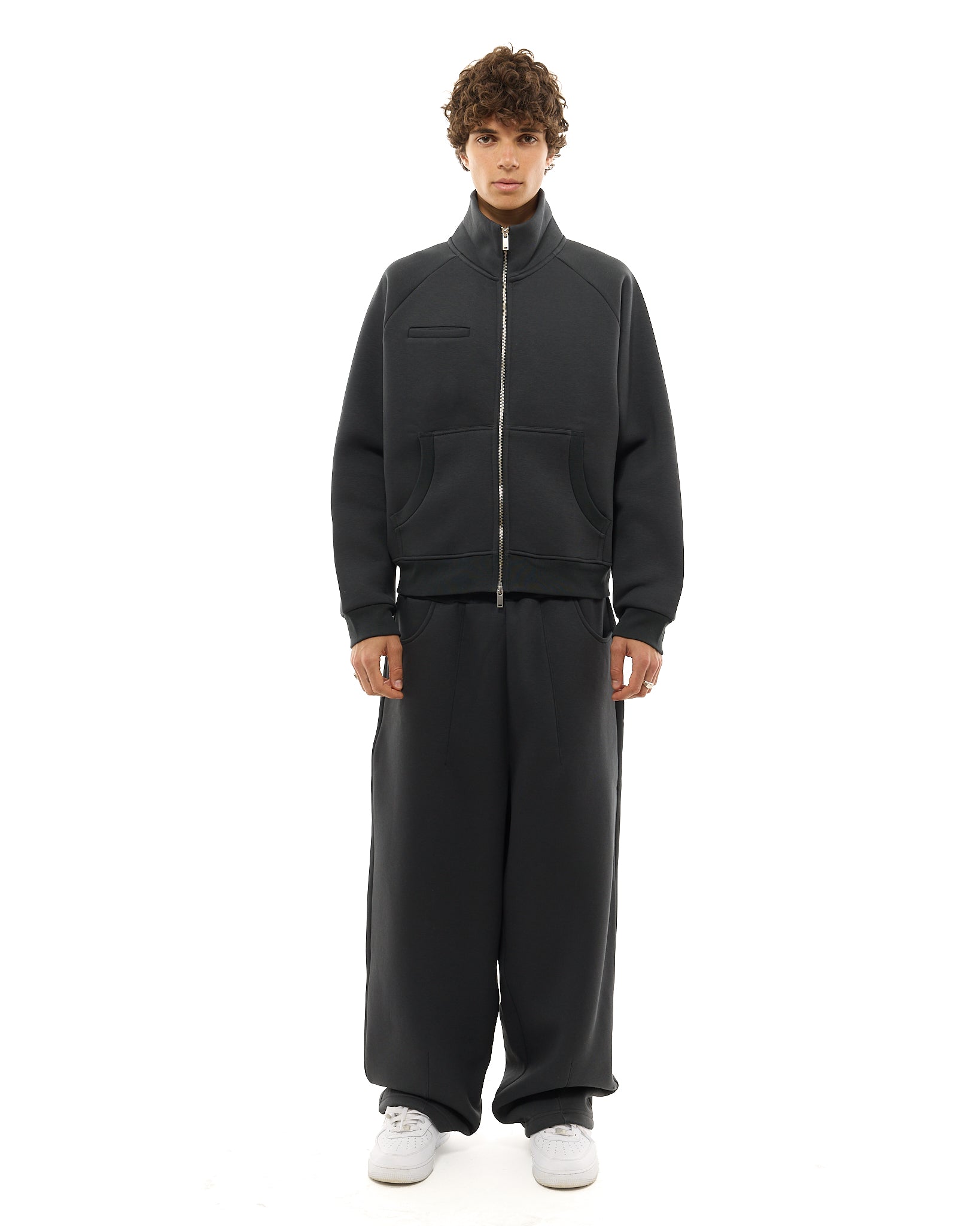 COZY TRACK JACKET - GRANITE - SWEATS EU