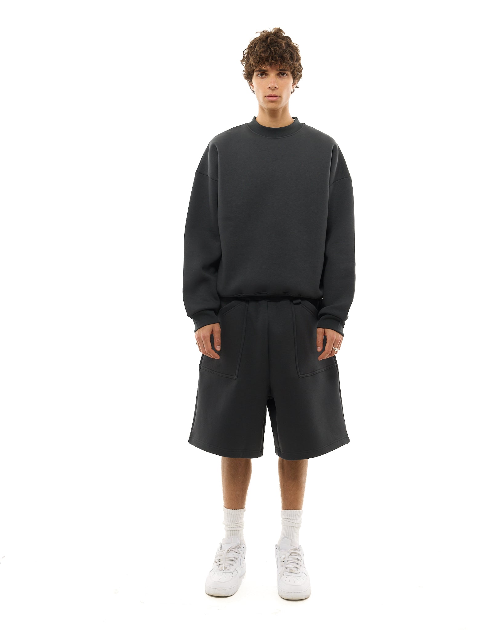 COZY SHORTS - GRANITE - SWEATS EU