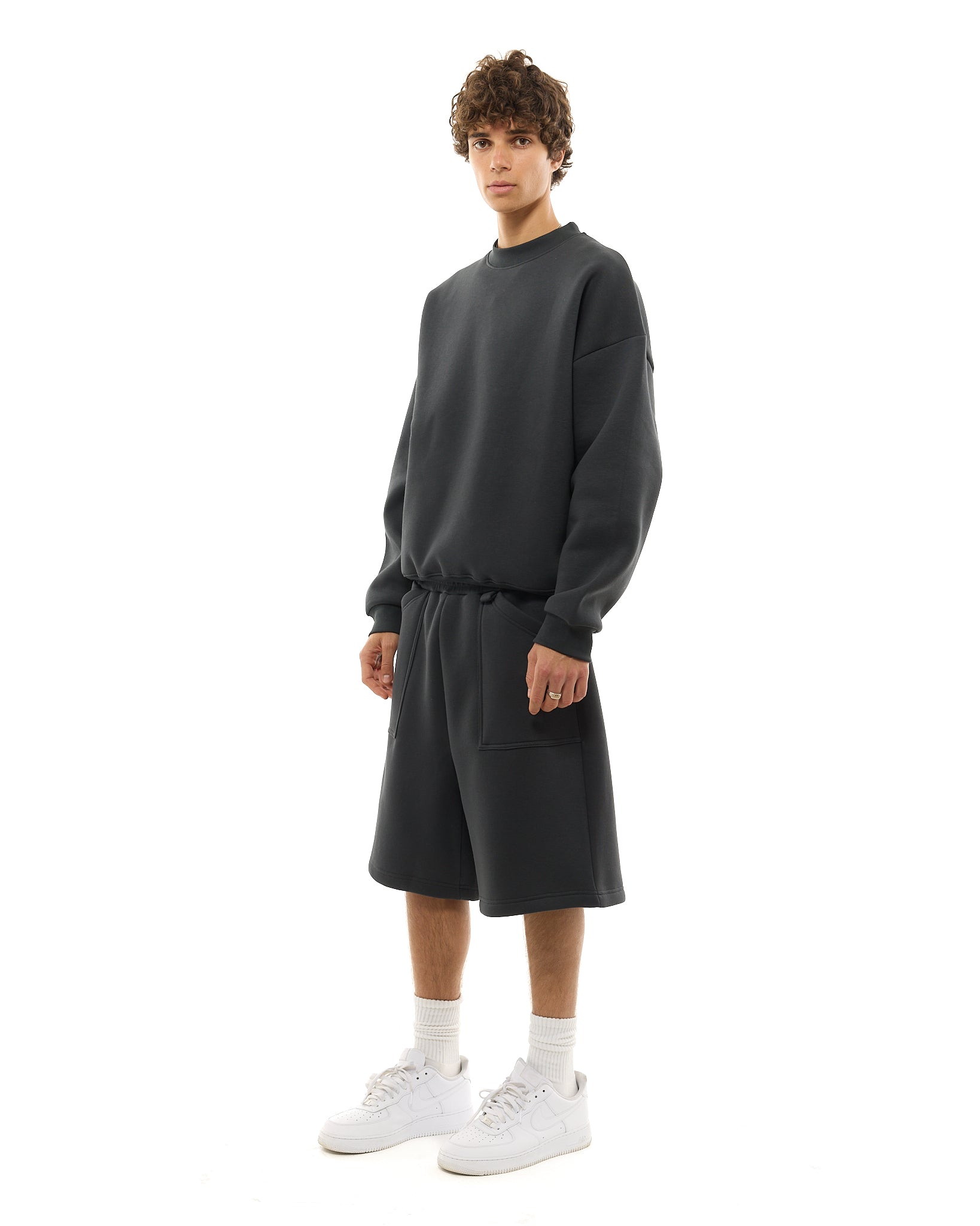 COZY SHORTS - GRANITE - SWEATS EU