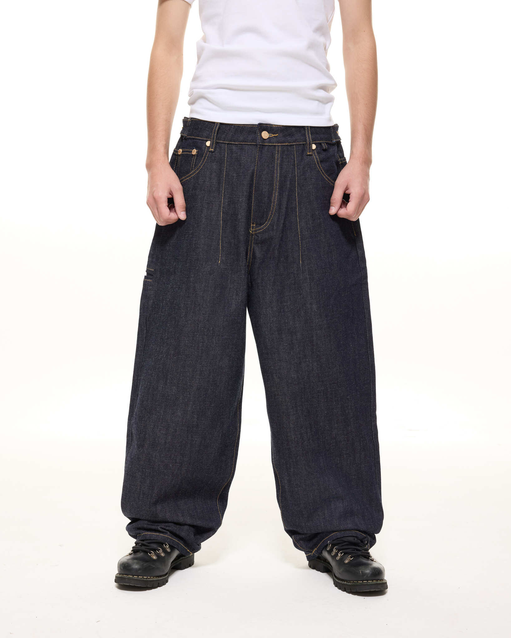 DENIM BAGGY JEANS - INDIGO - SWEATS EU
