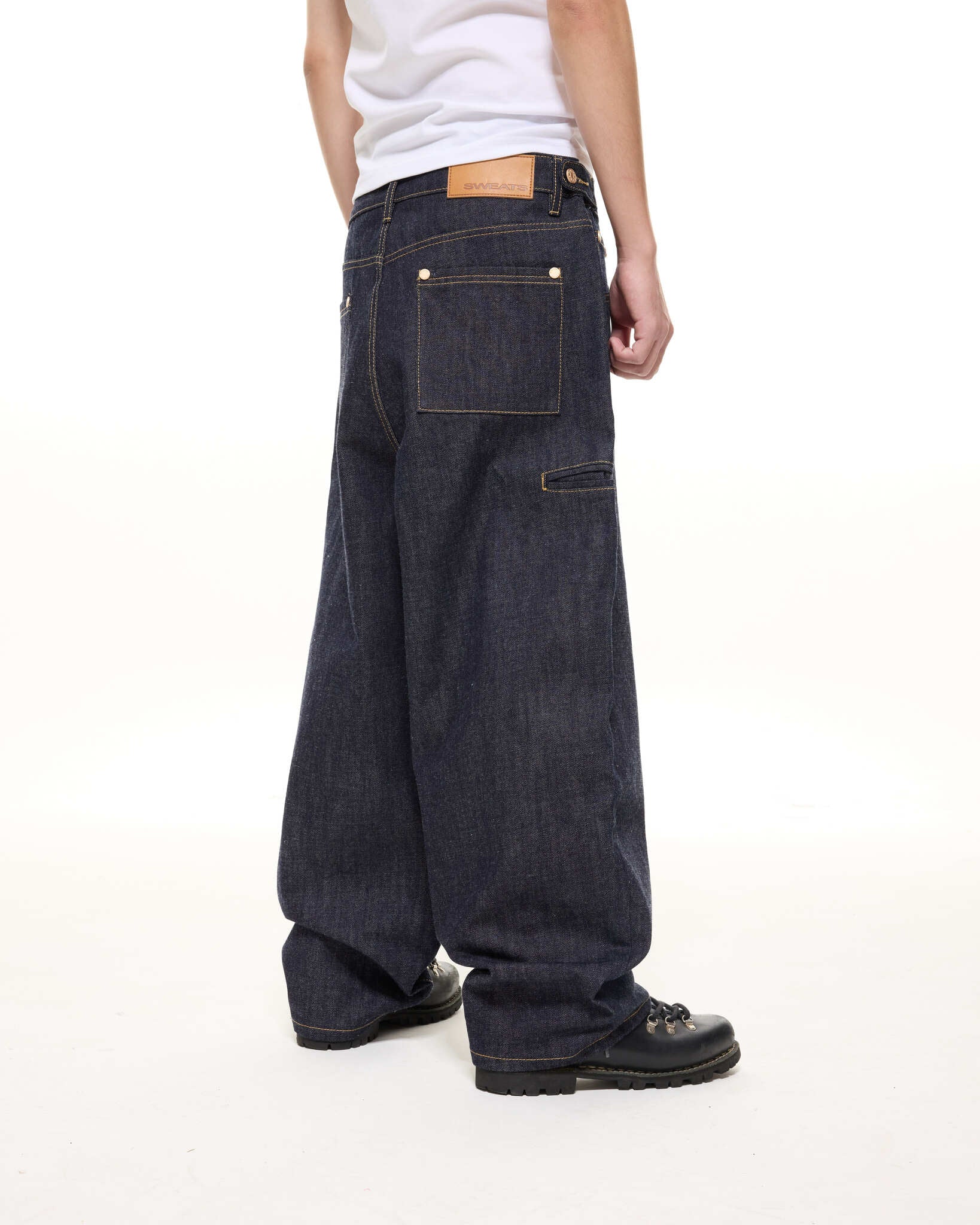 DENIM BAGGY JEANS - INDIGO - SWEATS EU