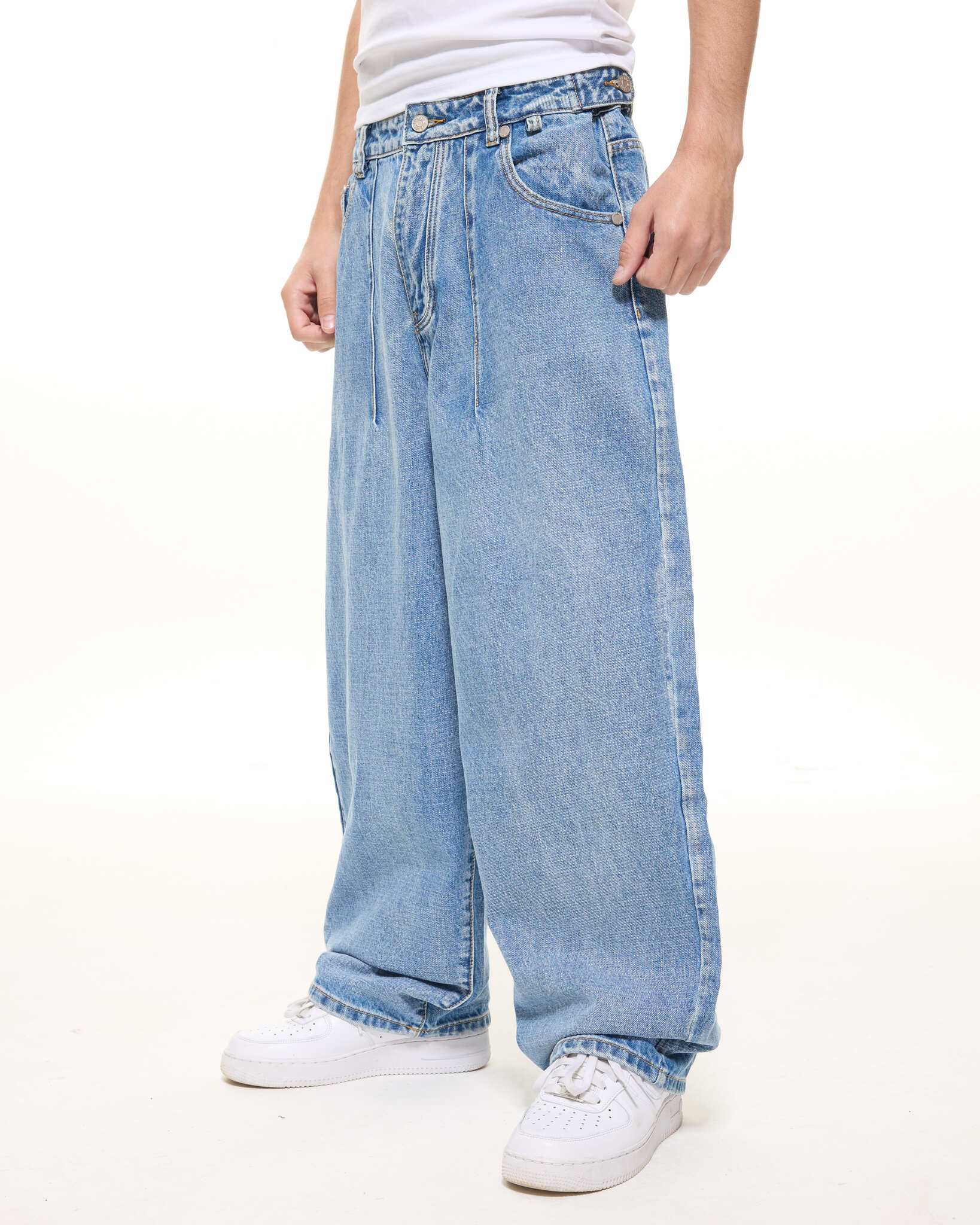 DENIM BAGGY JEANS - LIGHT BLUE - SWEATS EU