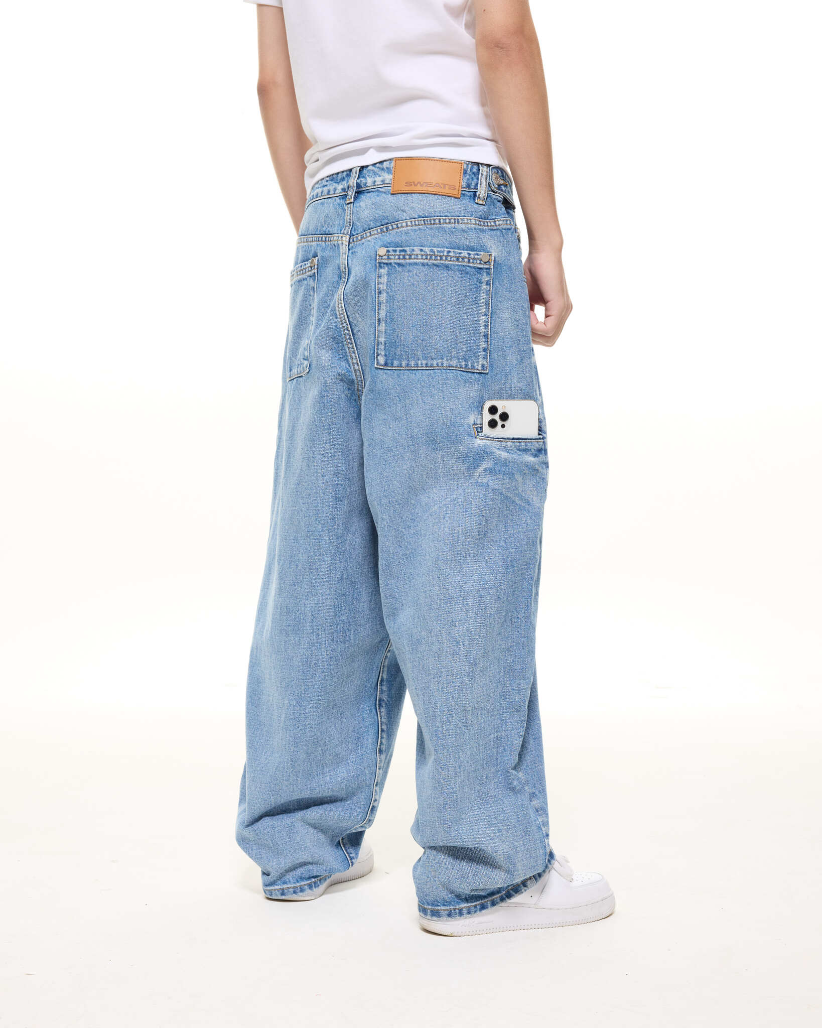 DENIM BAGGY JEANS - LIGHT BLUE - SWEATS EU