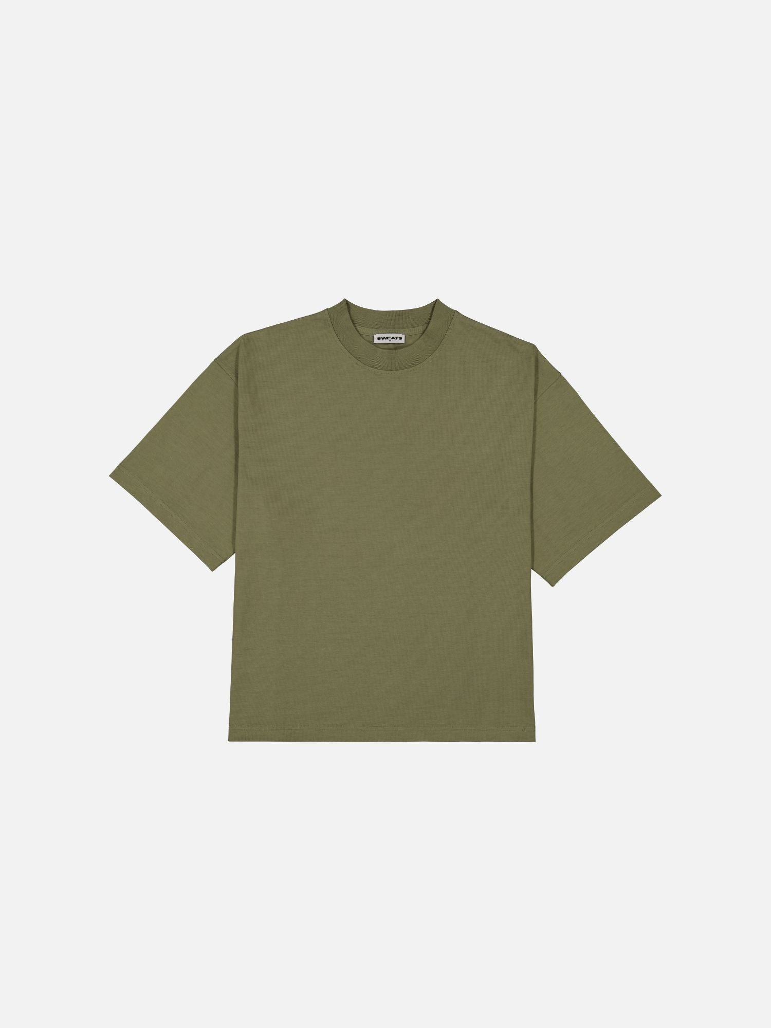 SIGNATURE BLANK T-SHIRT - SAGE - SWEATS EU
