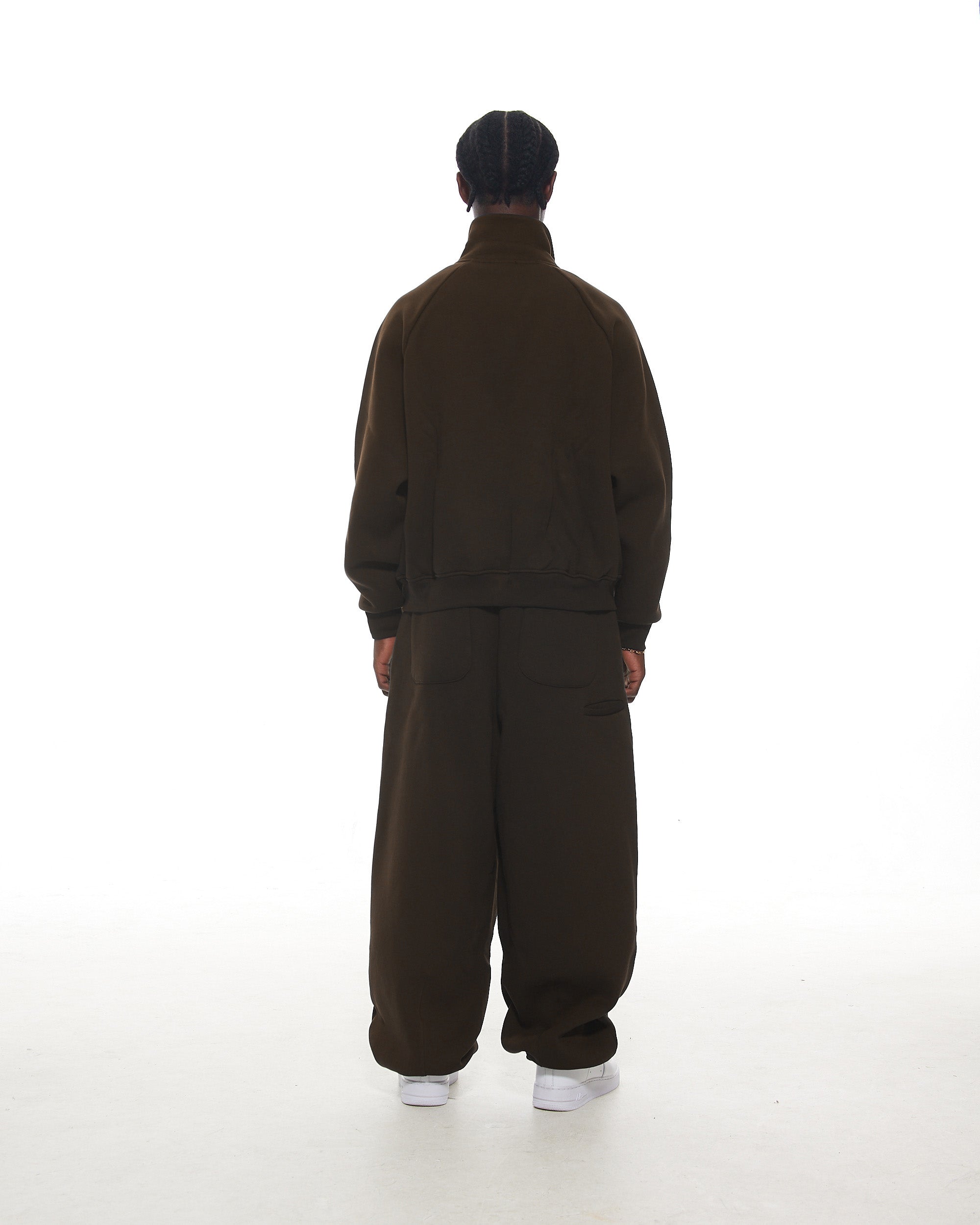 COZY TRACK JACKET - COFFEE - SWEATS EU