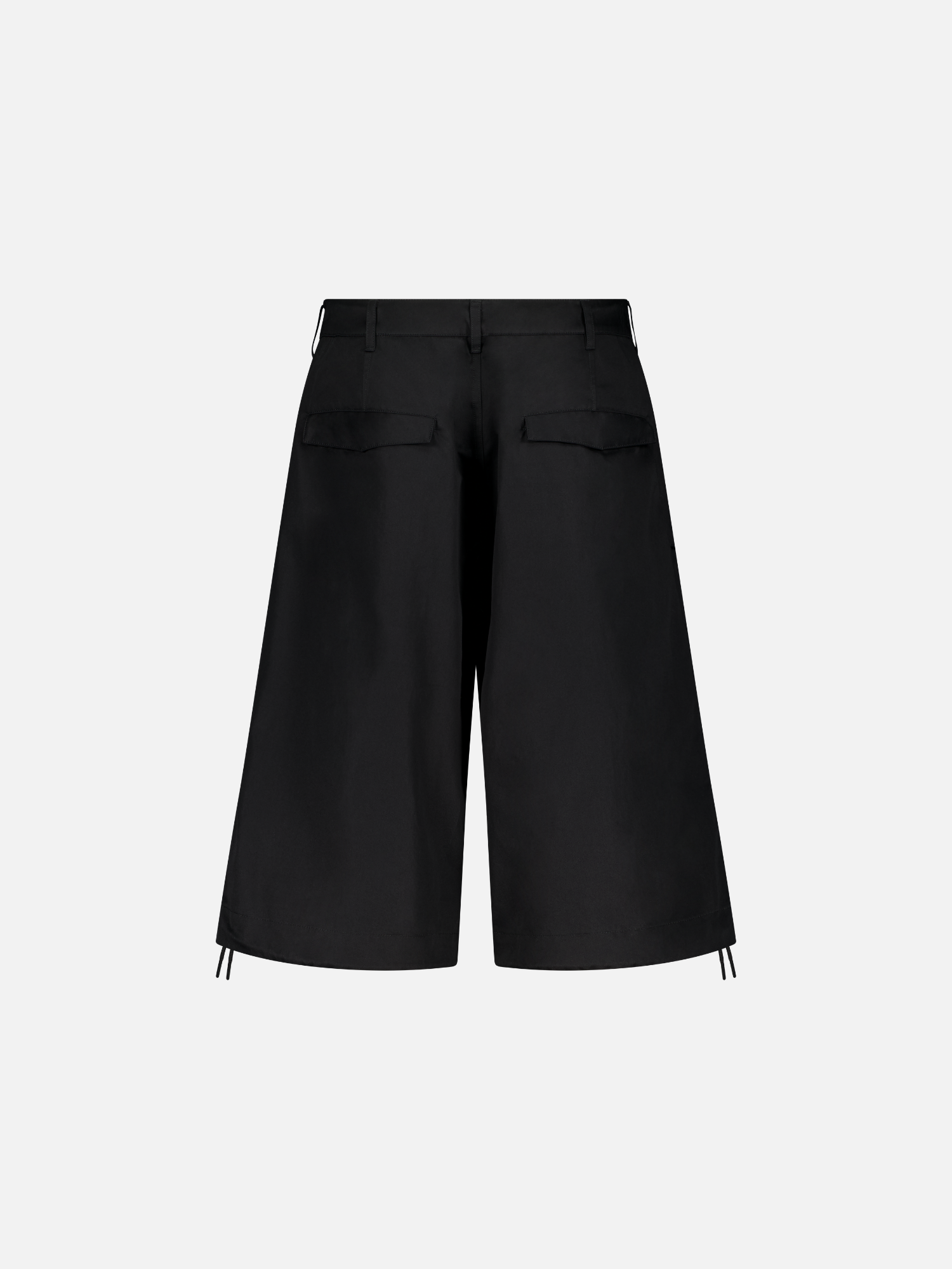 Back view of black V3 Flight Shorts by SWEATS EU, showcasing the relaxed fit and breathable fabric designed for active wear.