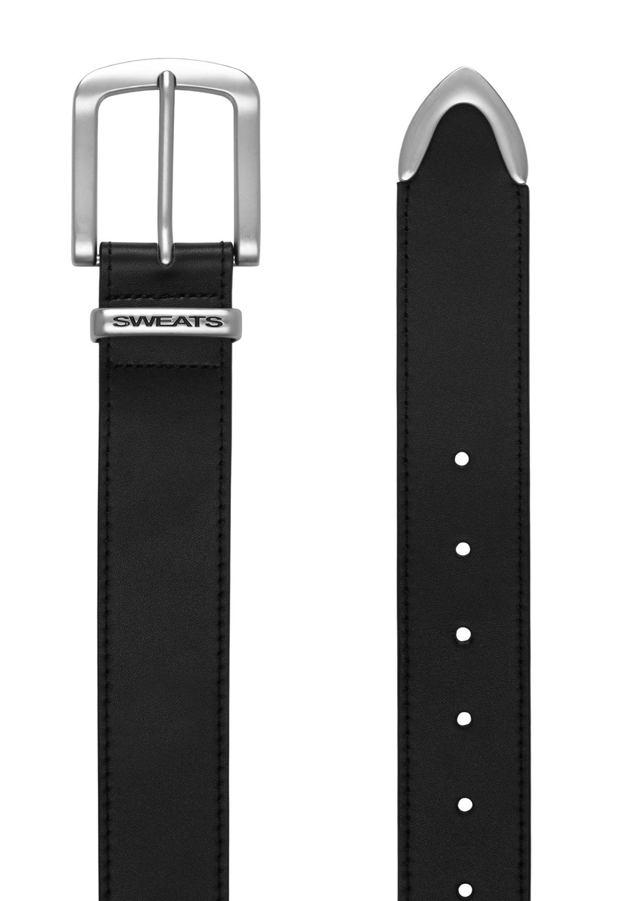 LEATHER BELT - BLACK - SWEATS EU