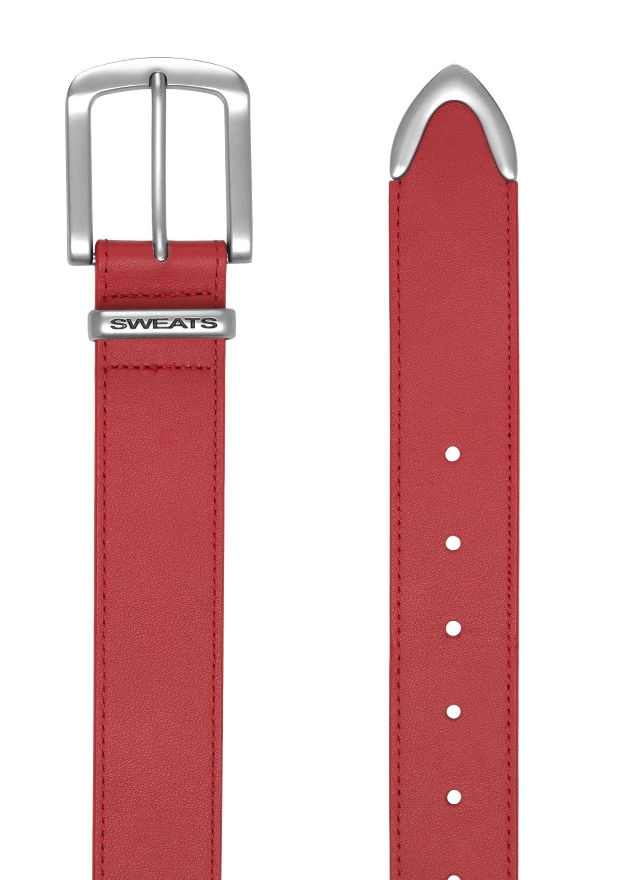 LEATHER BELT - RED - SWEATS EU