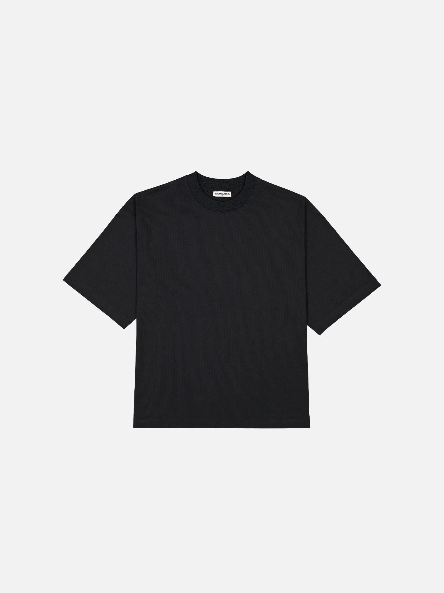SIGNATURE BLANK T-SHIRT - BLACK - SWEATS EU
