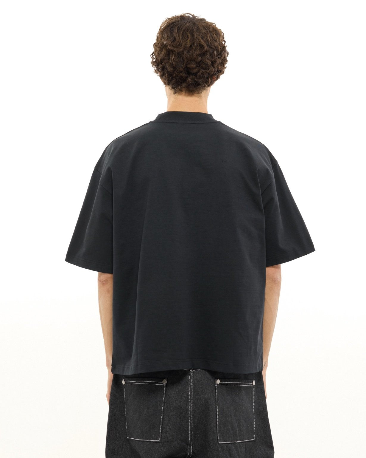 SIGNATURE BLANK T-SHIRT - BLACK - SWEATS EU