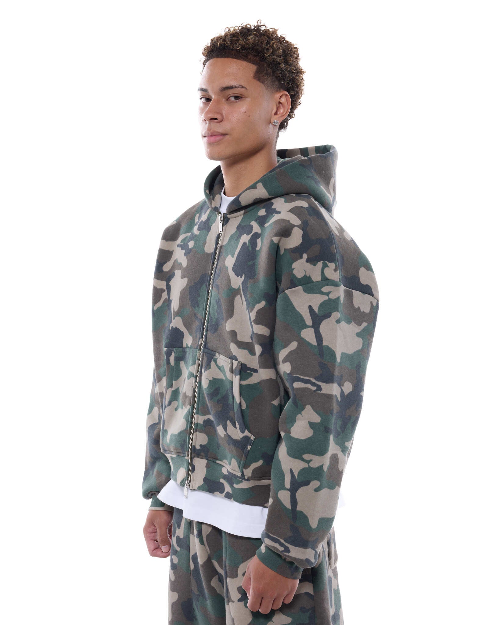 COZY ZIP UP - CAMO - SWEATS EU
