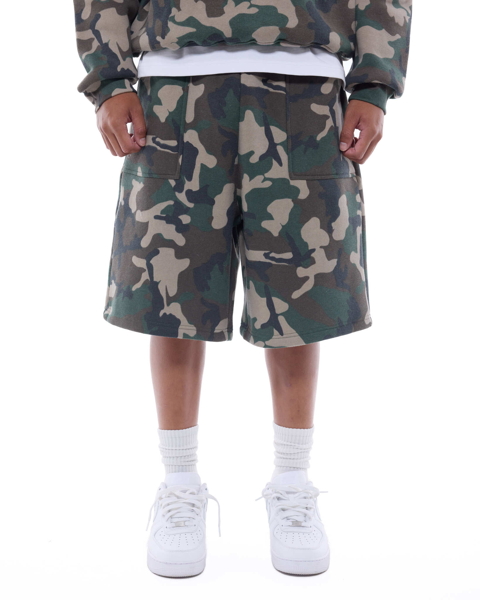 COZY SHORTS - CAMO - SWEATS EU