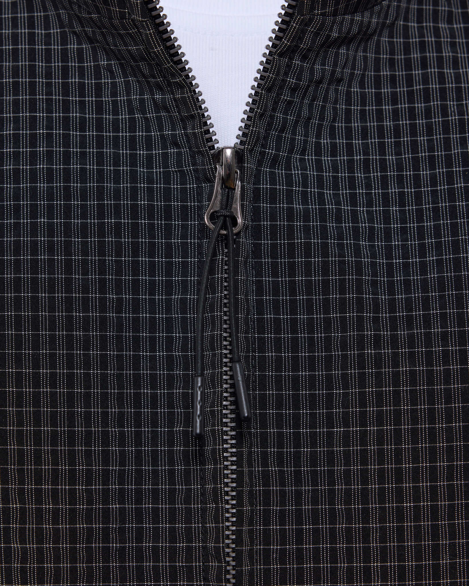 CHECKERED TRACK JACKET - BLACK/WHITE - SWEATS EU