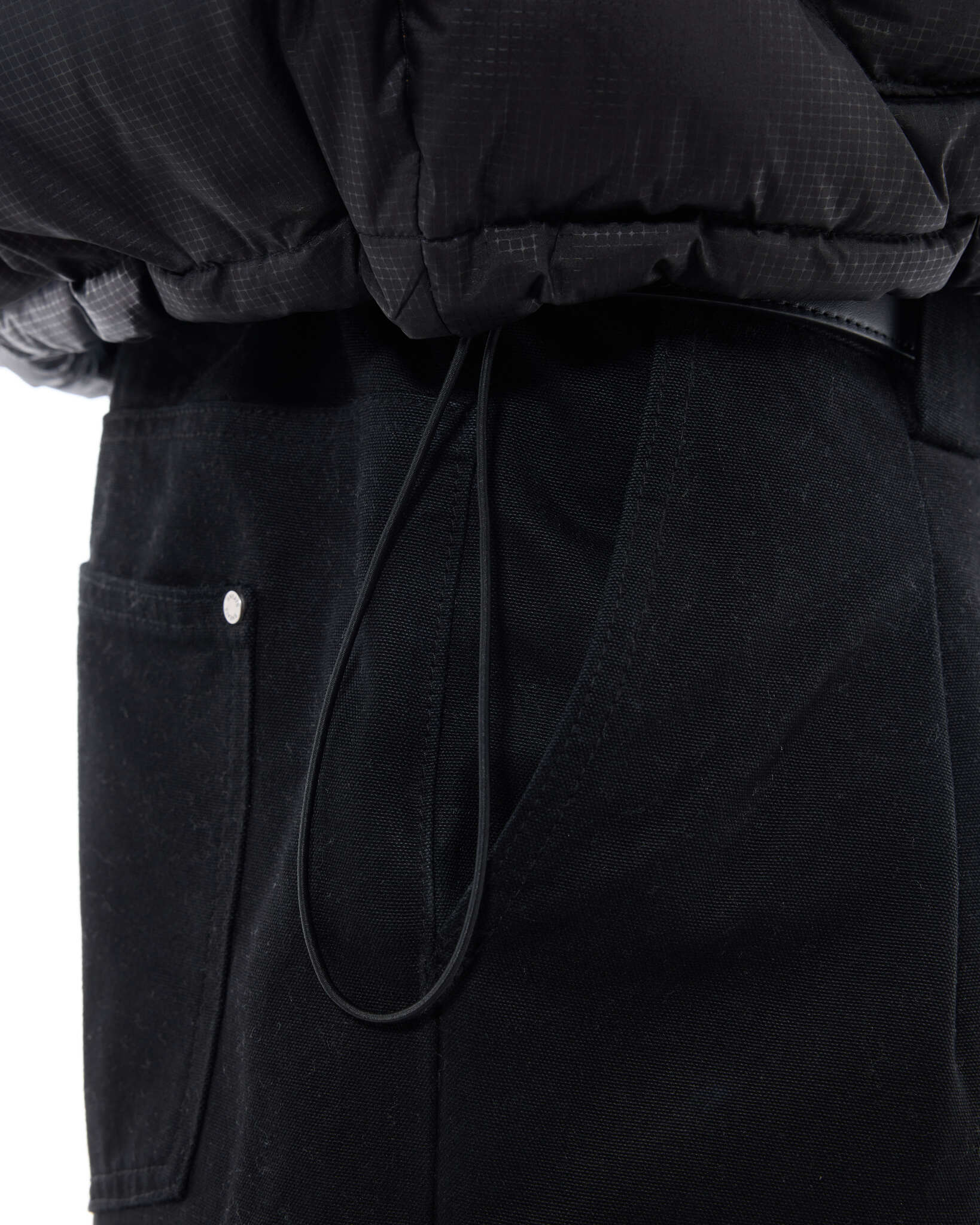 HOODED PUFFER JACKET - BLACK - SWEATS EU