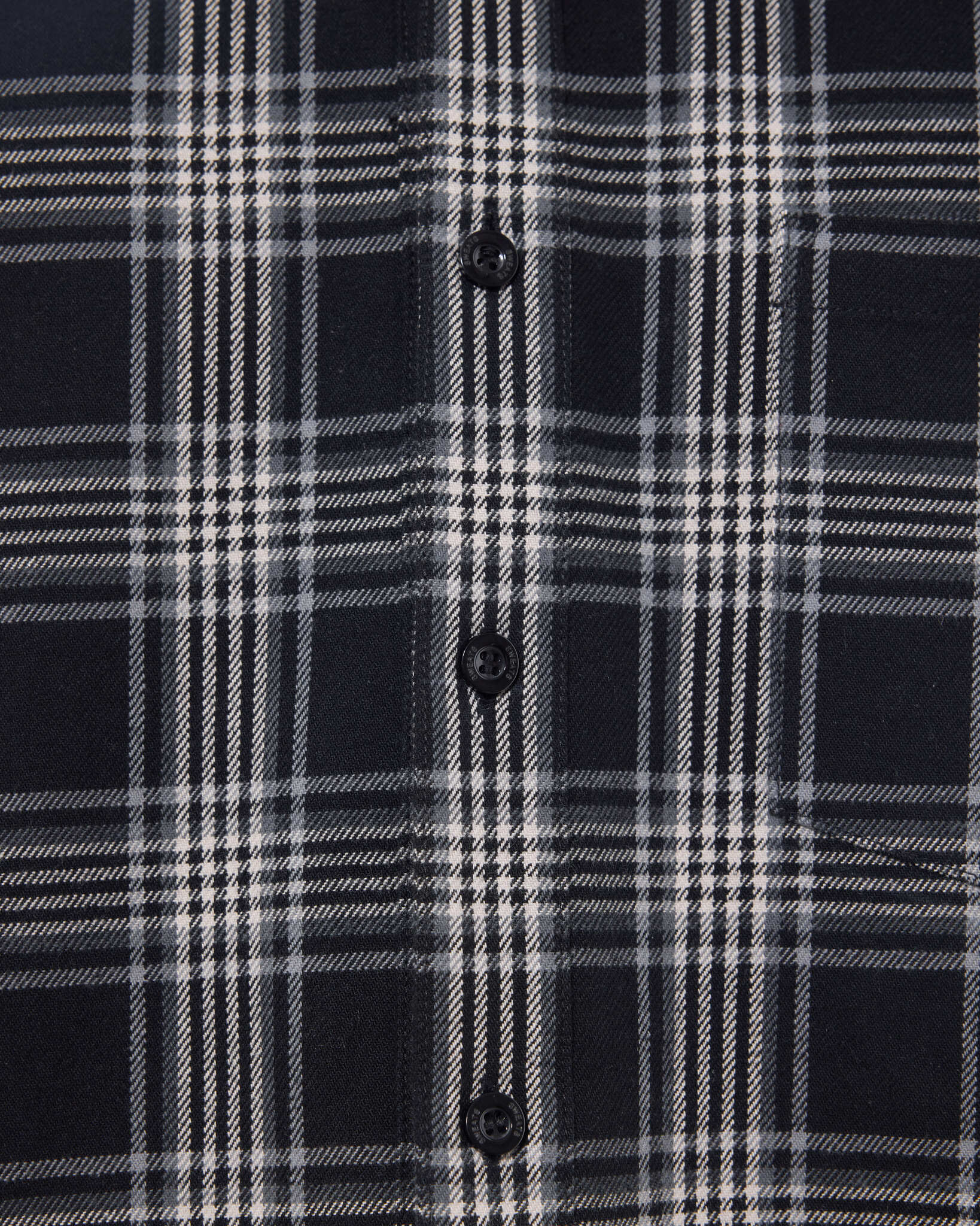 FLANNEL LS SHIRT - BLACK - SWEATS EU