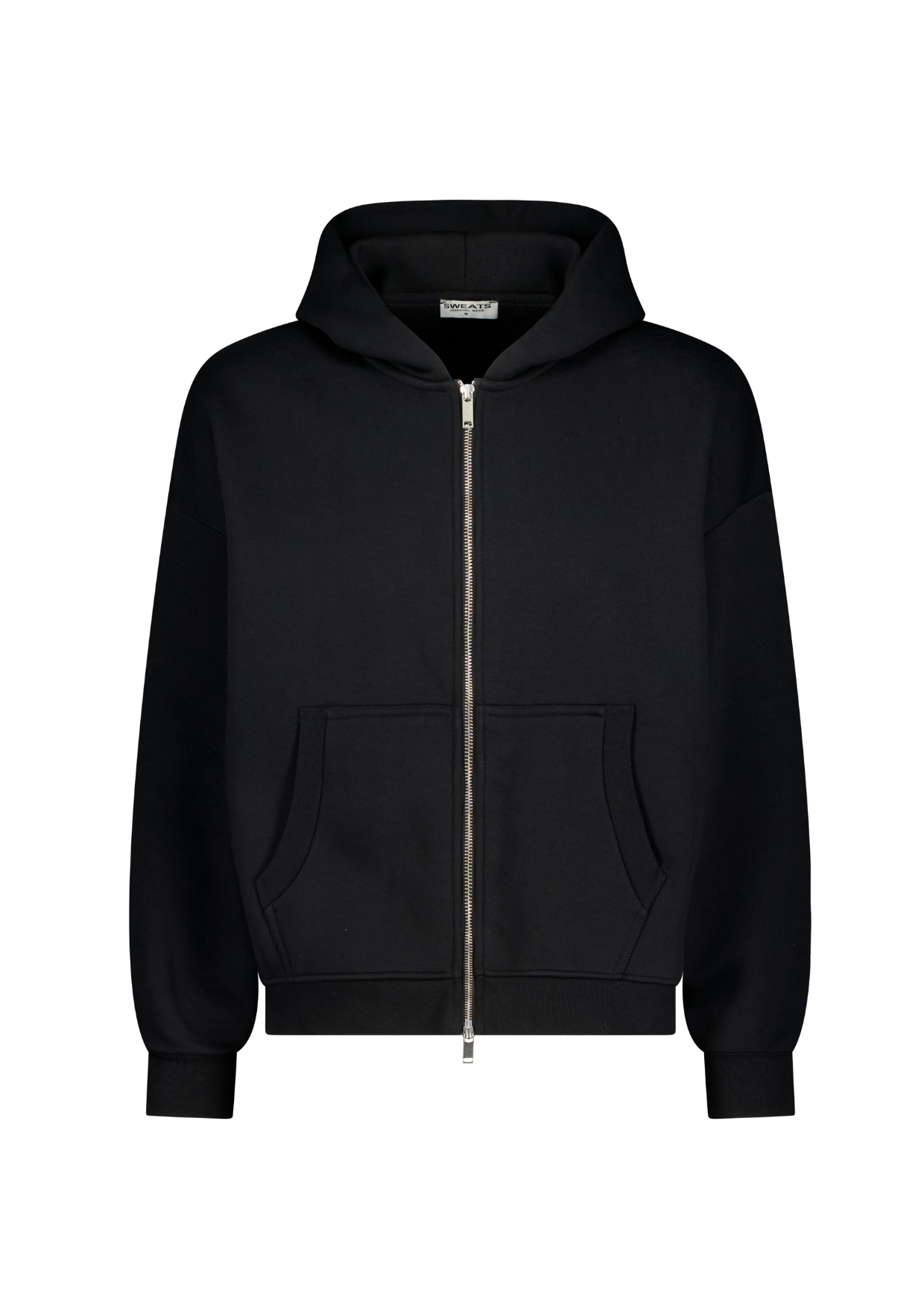 COZY ZIP UP - BLACK