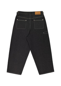 DENIM BAGGY JEANS - BLACK