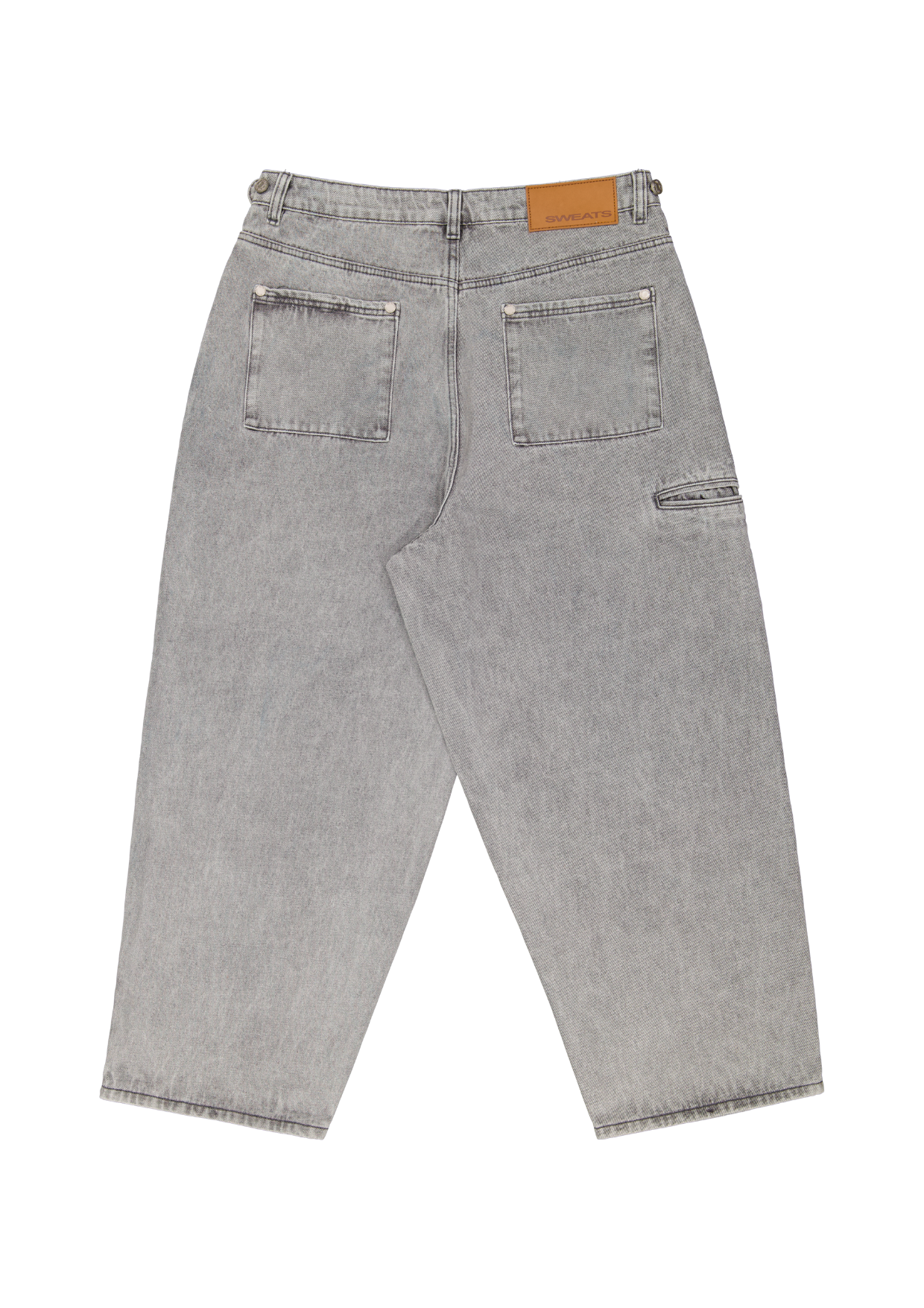 【BAON】Tush Summer Gray Wash Denim Pants DISTRESSED DOUBLE WAISTBAND JEANS - GREY WASH – The Couture Club