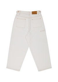 DENIM BAGGY JEANS - WHITE