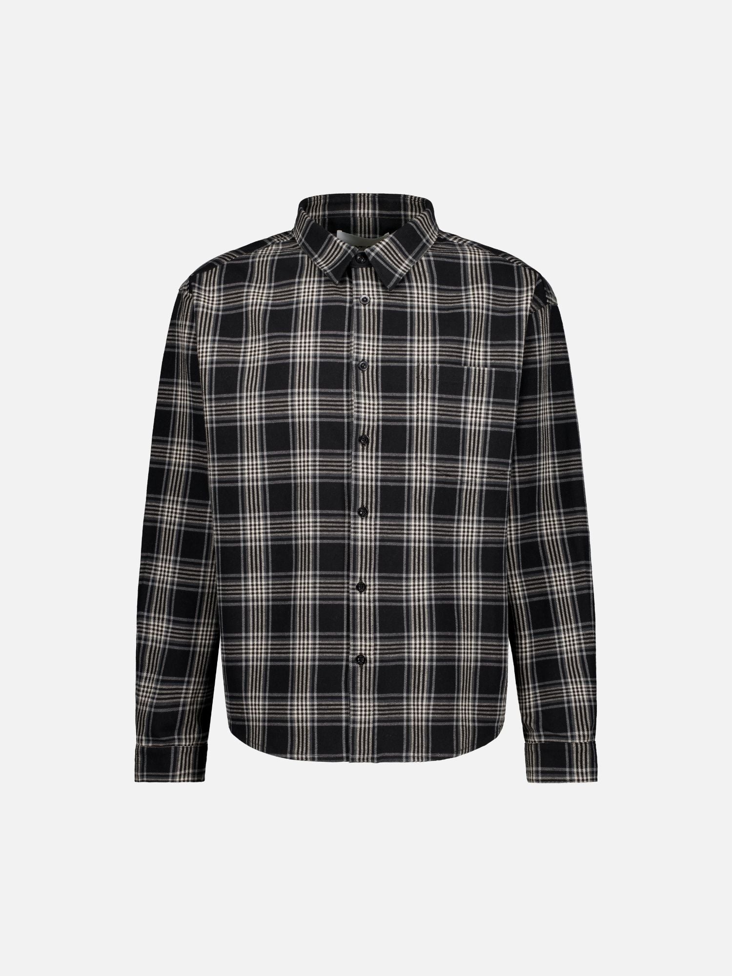 FLANNEL LS SHIRT - BLACK - SWEATS EU