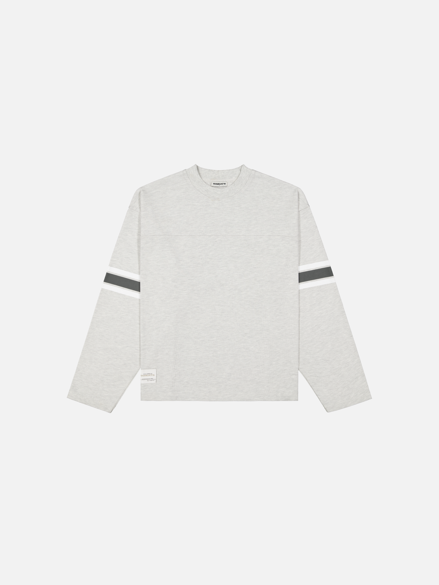Long-sleeve jersey t-shirt from SWEATS EU in ArcticY color, featuring a comfortable fit and casual style, front view.