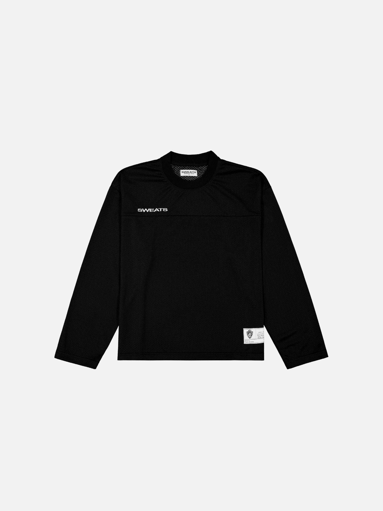 MESH LS T-SHIRT - BLACK - SWEATS EU