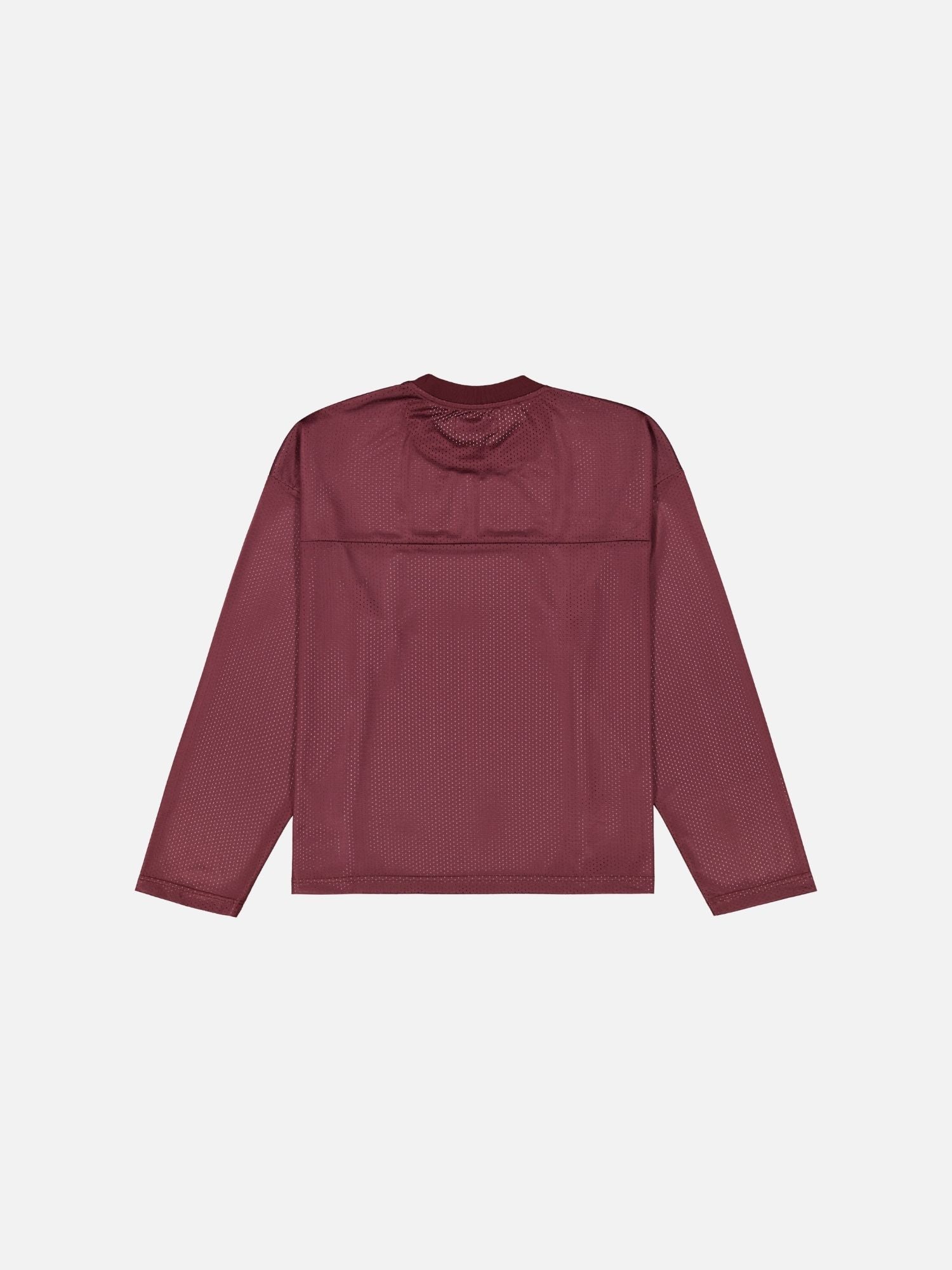 MESH LS T-SHIRT - BURGUNDY - SWEATS EU