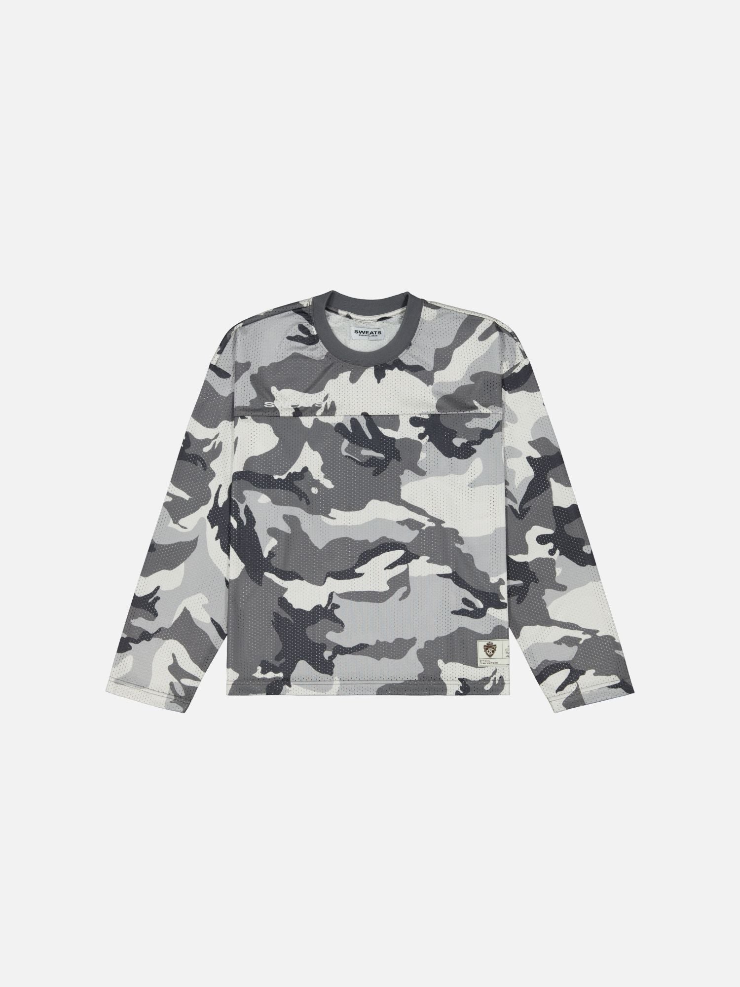 MESH LS T-SHIRT - SNOW CAMO - SWEATS EU