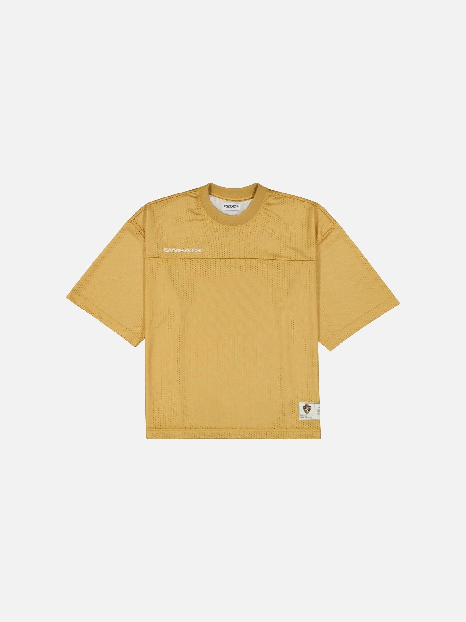 MESH SS T-SHIRT - MUSTARD - SWEATS EU