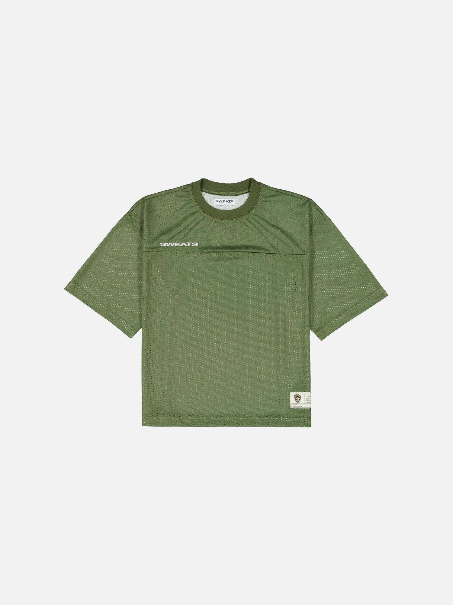 MESH SS T-SHIRT - SAGE - SWEATS EU
